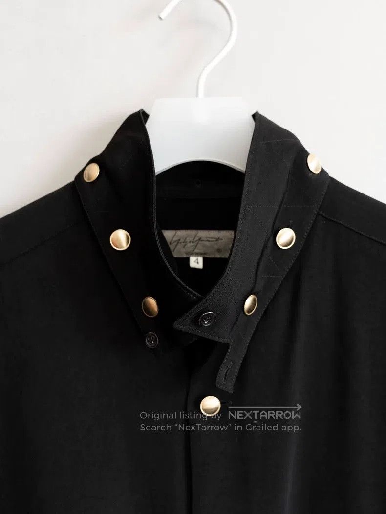 Yohji Yamamoto YOHJI YAMAMOTO Double-layer collar gold button triacetate Size US XL / EU 56 / 4 - 5 Thumbnail