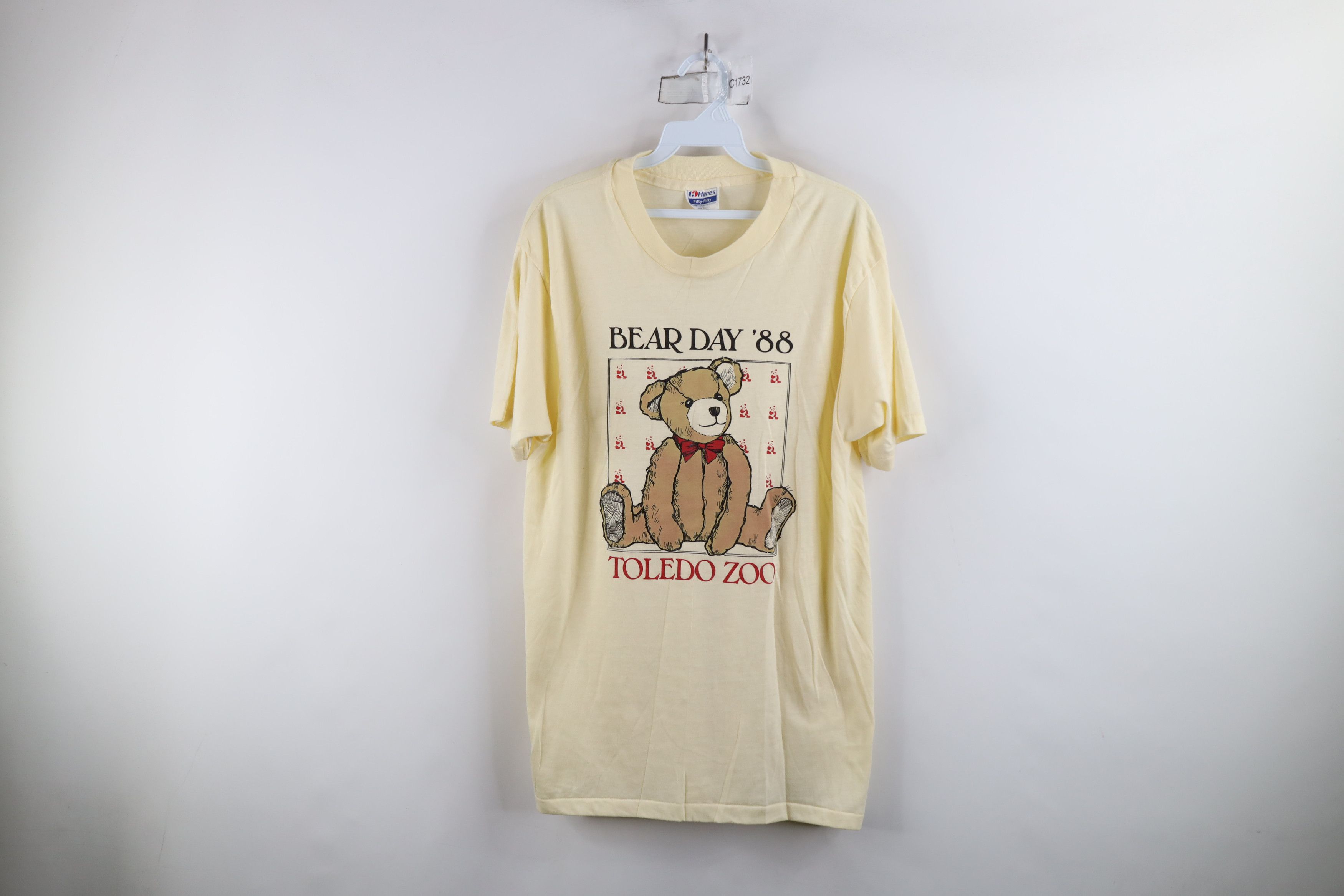 Vintage Vintage 80s Day Toledo Zoo Short Sleeve T-Shirt Yellow USA Size L / US 10 / IT 46 - 1 Thumbnail