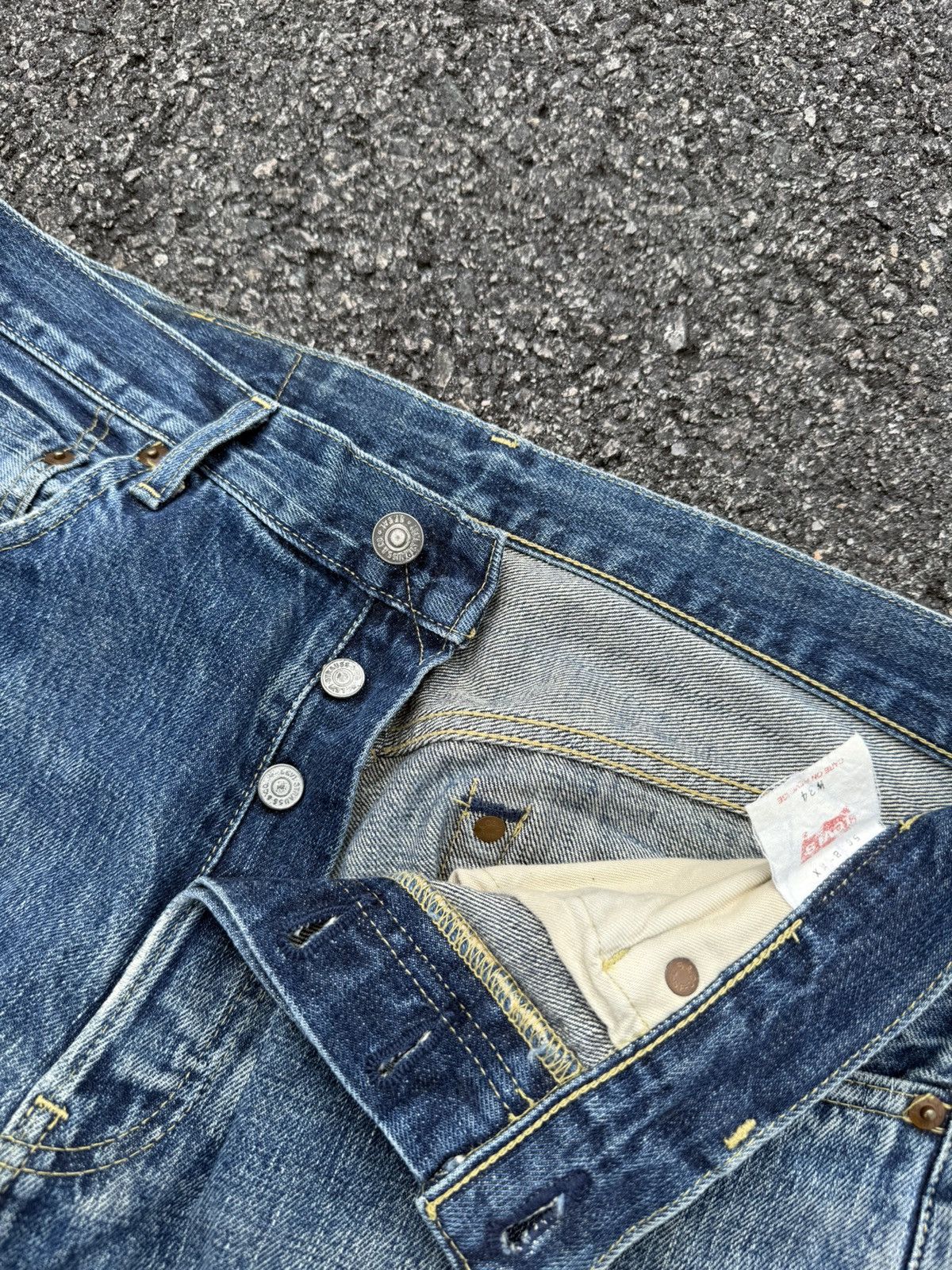 Levi's Vintage Levi’s Big E Selvedge Denim Size US 33 - 5 Thumbnail