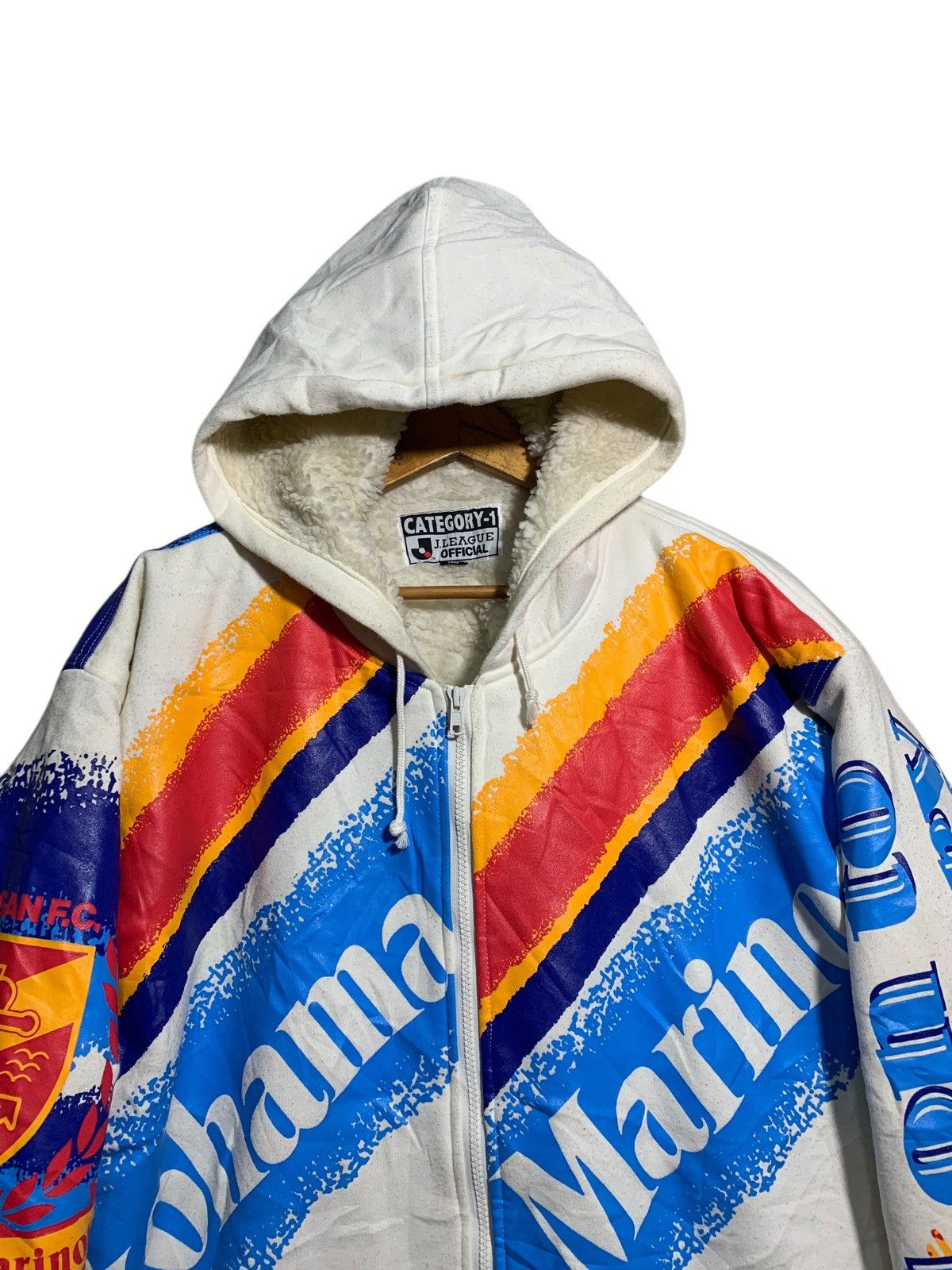 Japanese Brand × Vintage 🔥VTG YOKOHAMA F.MARINOS FULLPRINTS HOODIE JACKETS Size US L / EU 52-54 / 3 - 2 Thumbnail