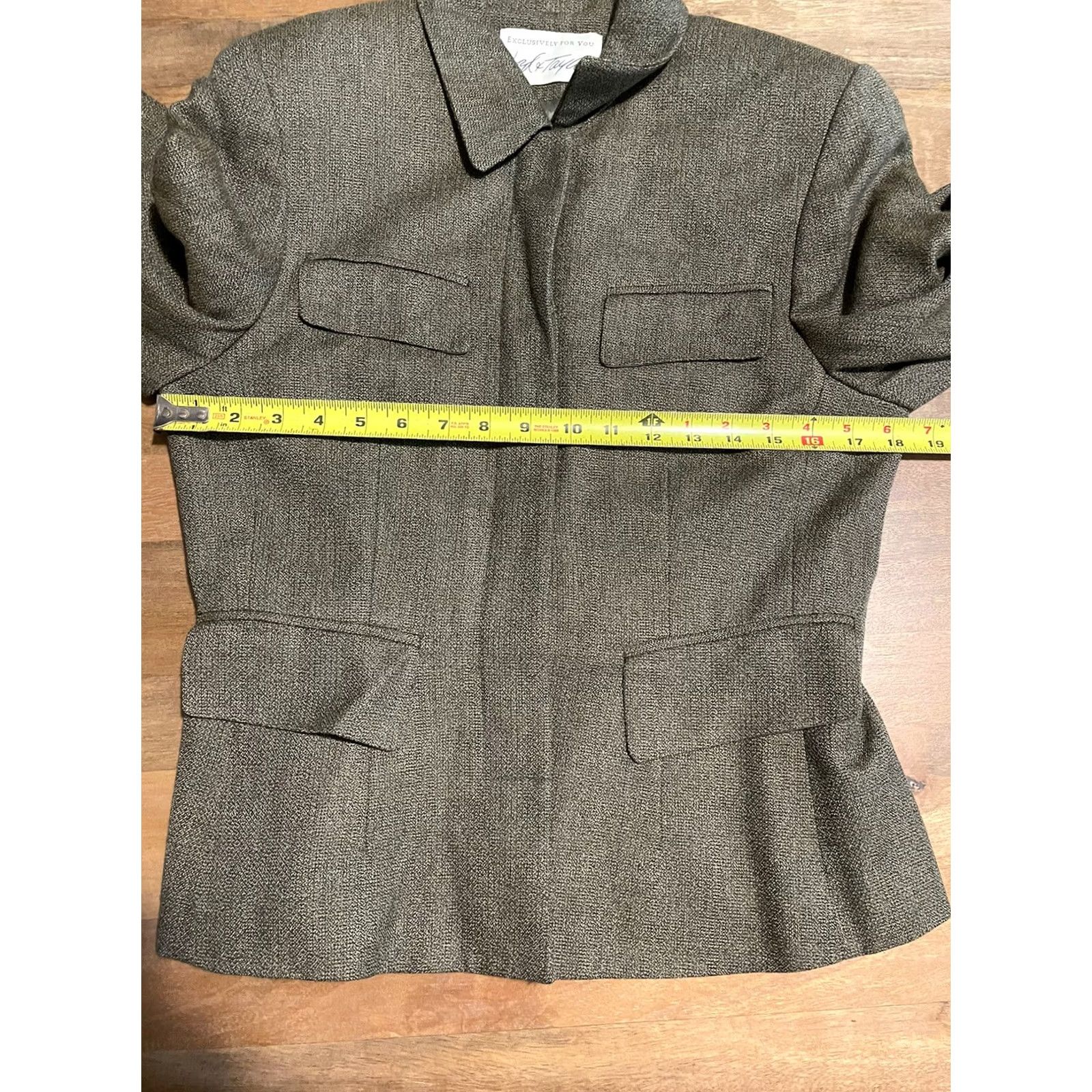 Lord & Taylor LORD & TAYLOR Blazer Jacket Women Size 6 Green Rayon Viscose Button Pockets All Seasons Dressy Casual Travel Workwear Modern Size M / US 6-8 / IT 42-44 - 6 Thumbnail
