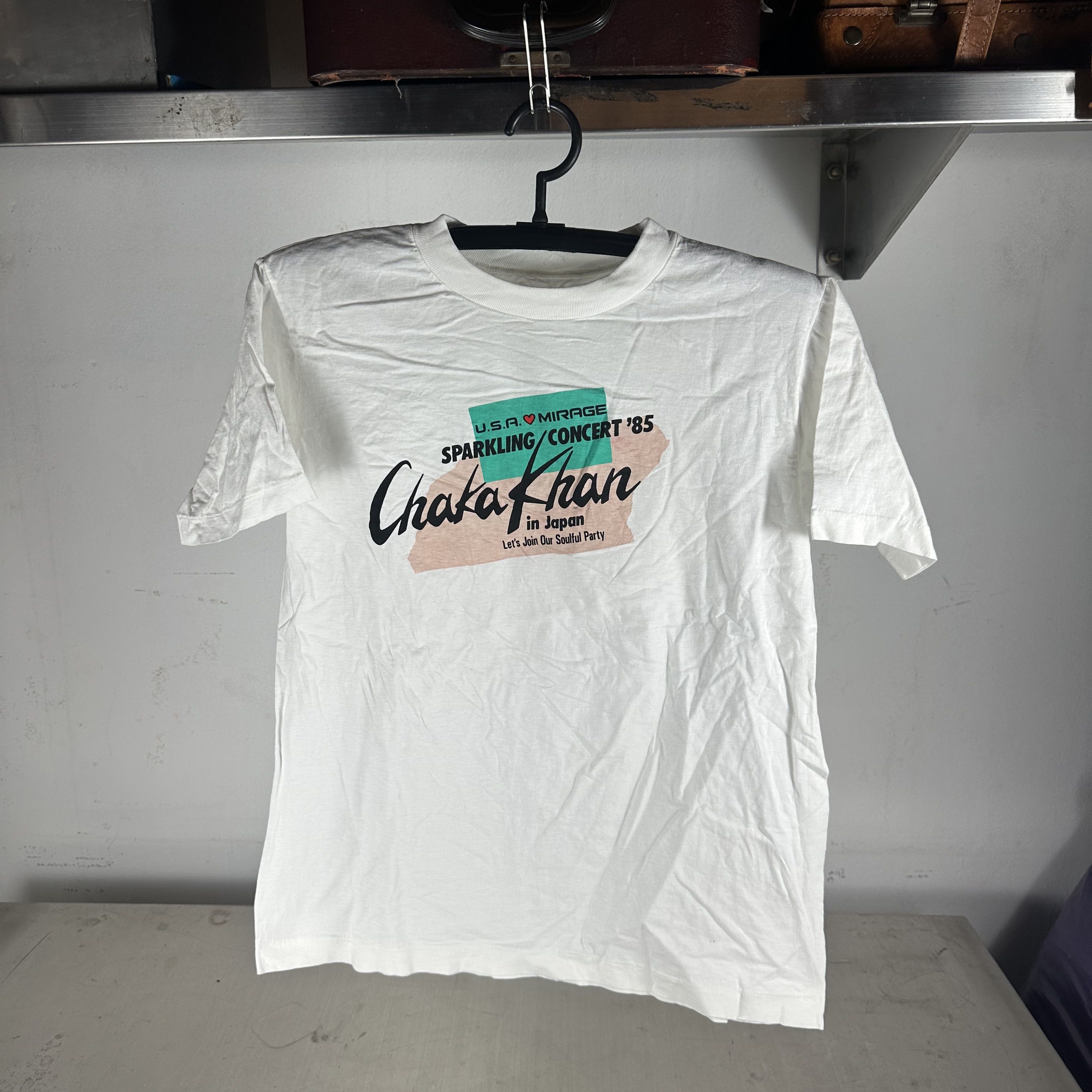 Vintage ​1985 Chaka Khan Soulful Party Japan Concert Promo​ T-shirt Size US L / EU 52-54 / 3 - 1 Thumbnail