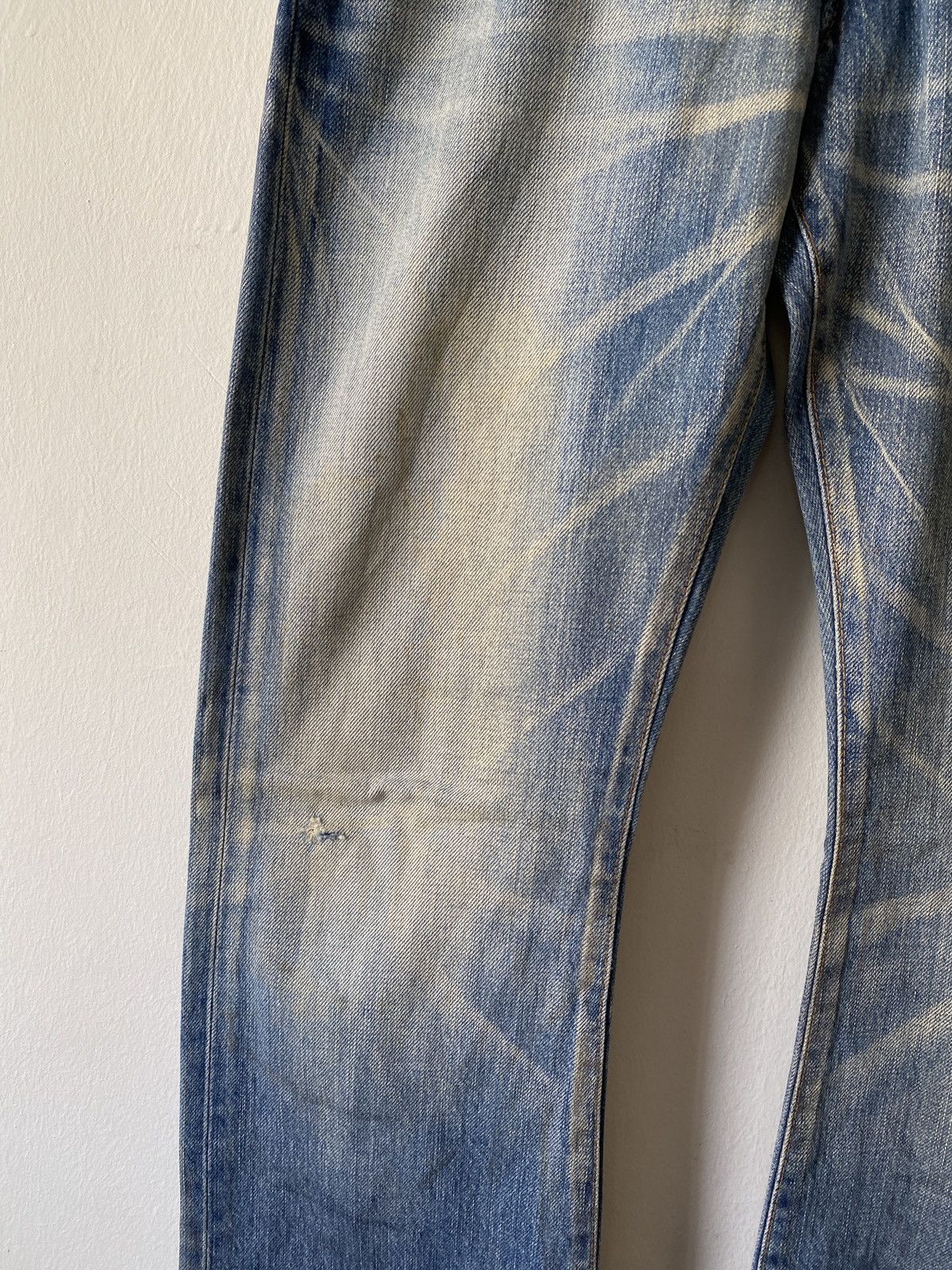 Japanese Brand Japanese Brand Rivet & Blue Flare Distressed Denim Size US 30 / EU 46 - 6 Thumbnail