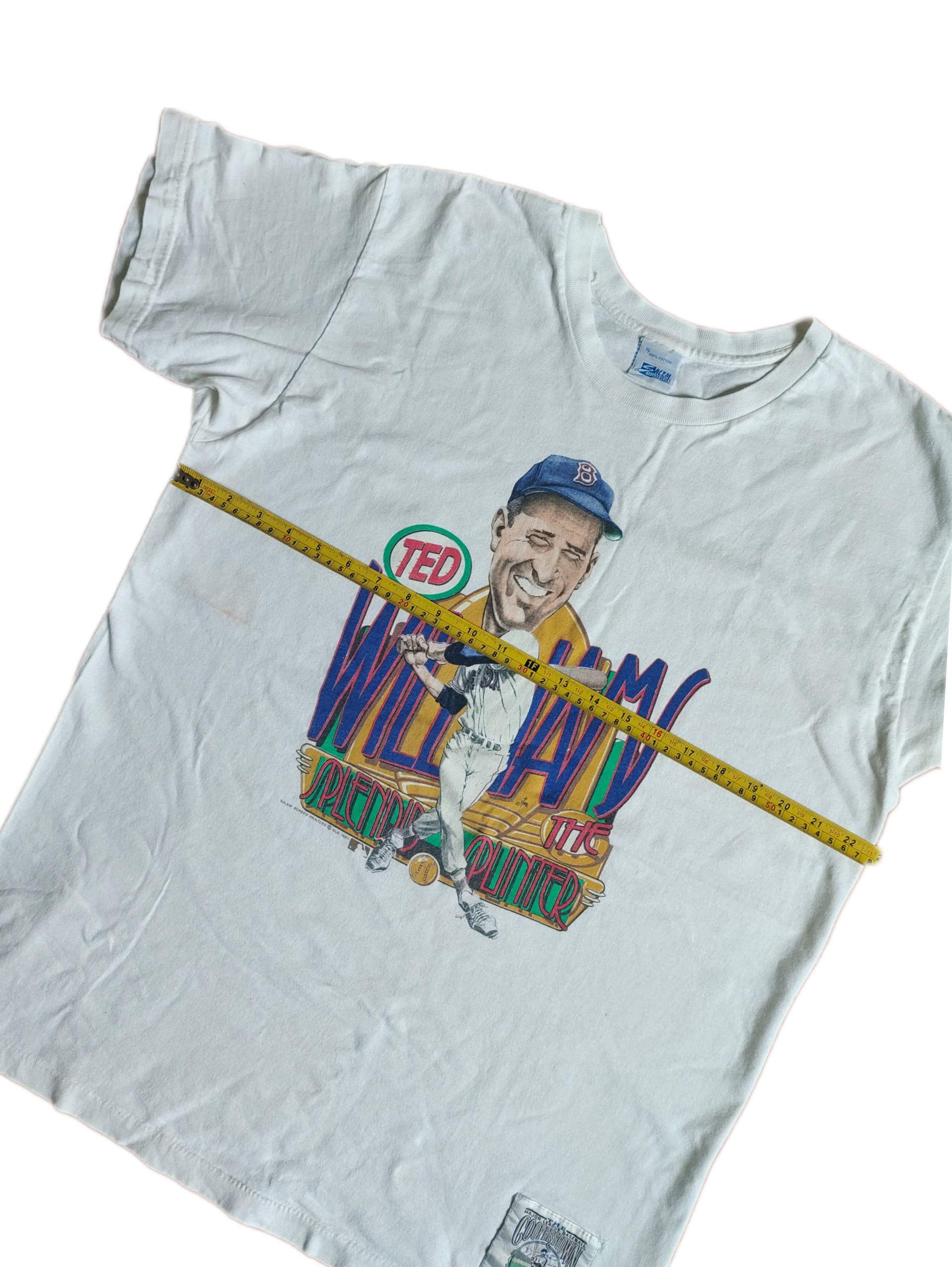 MLB × Salem Sportswear × Vintage Vintage Ted Williams Caricature 1989 T-shirt Size US XL / EU 56 / 4 - 9 Thumbnail