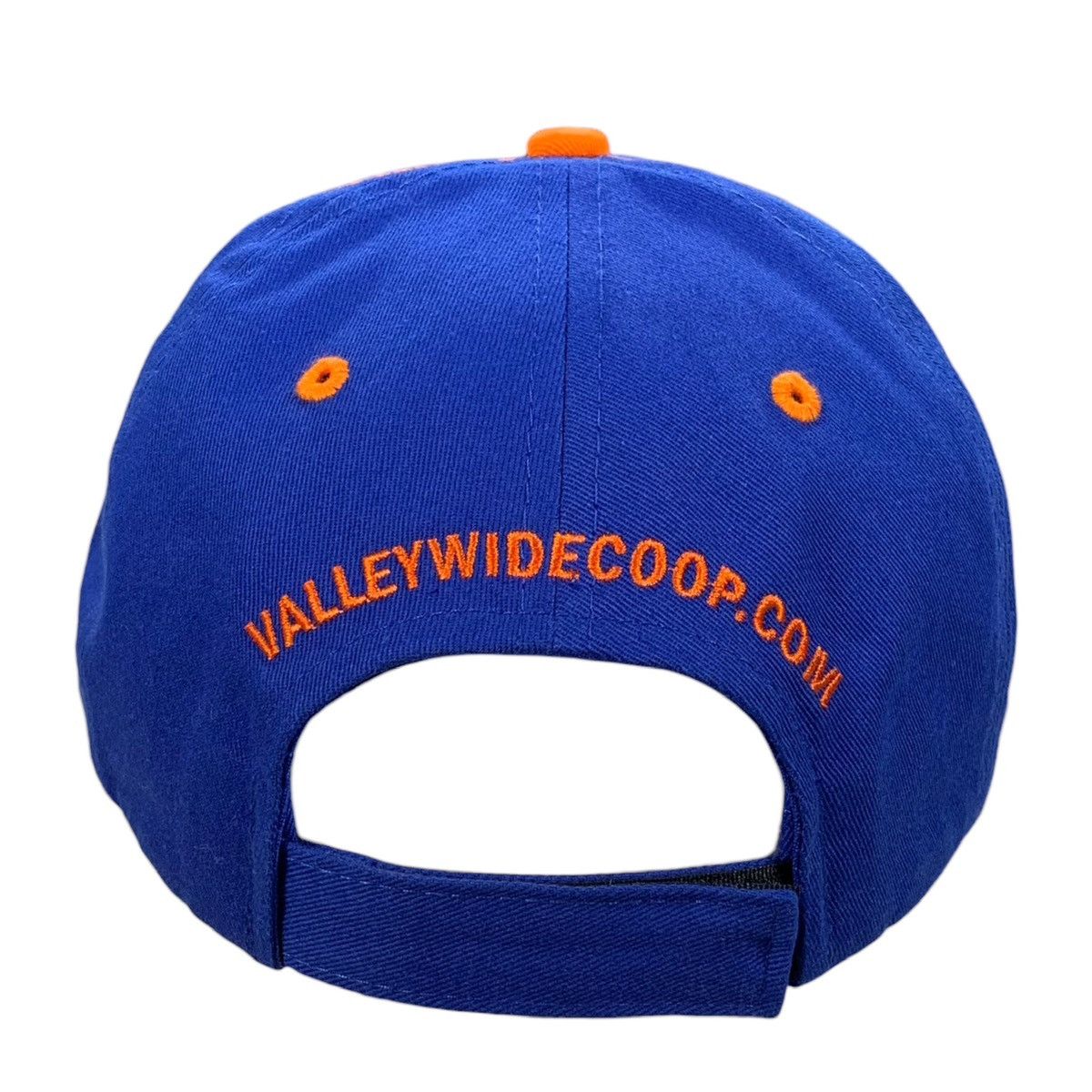 Vintage Valley Country Store Sign Logo Blue & Orange Strapback Hat Size ONE SIZE - 3 Thumbnail