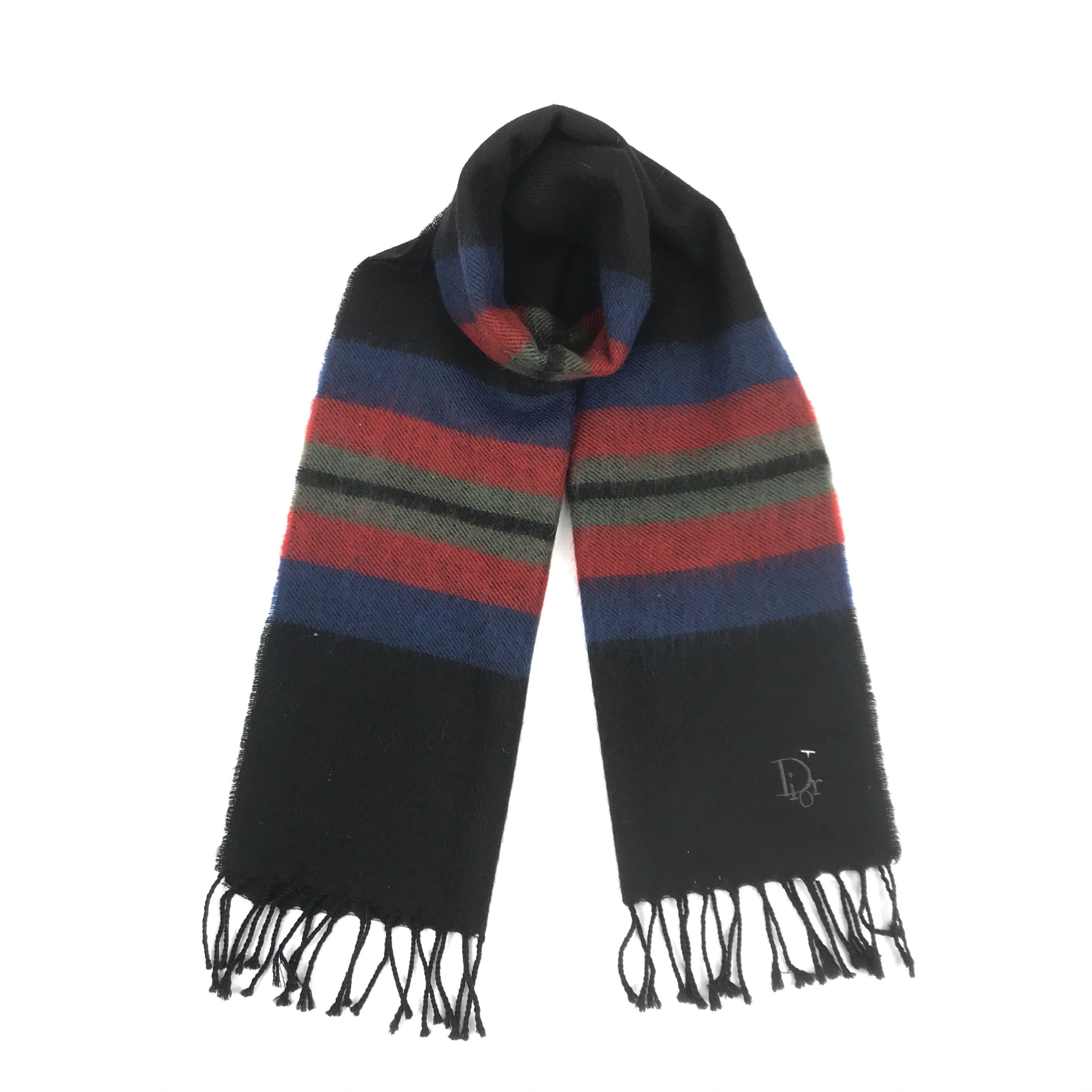 Vintage Vintage Christian Dior Scarf Muffler Wool Scarves Size ONE SIZE - 1 Thumbnail