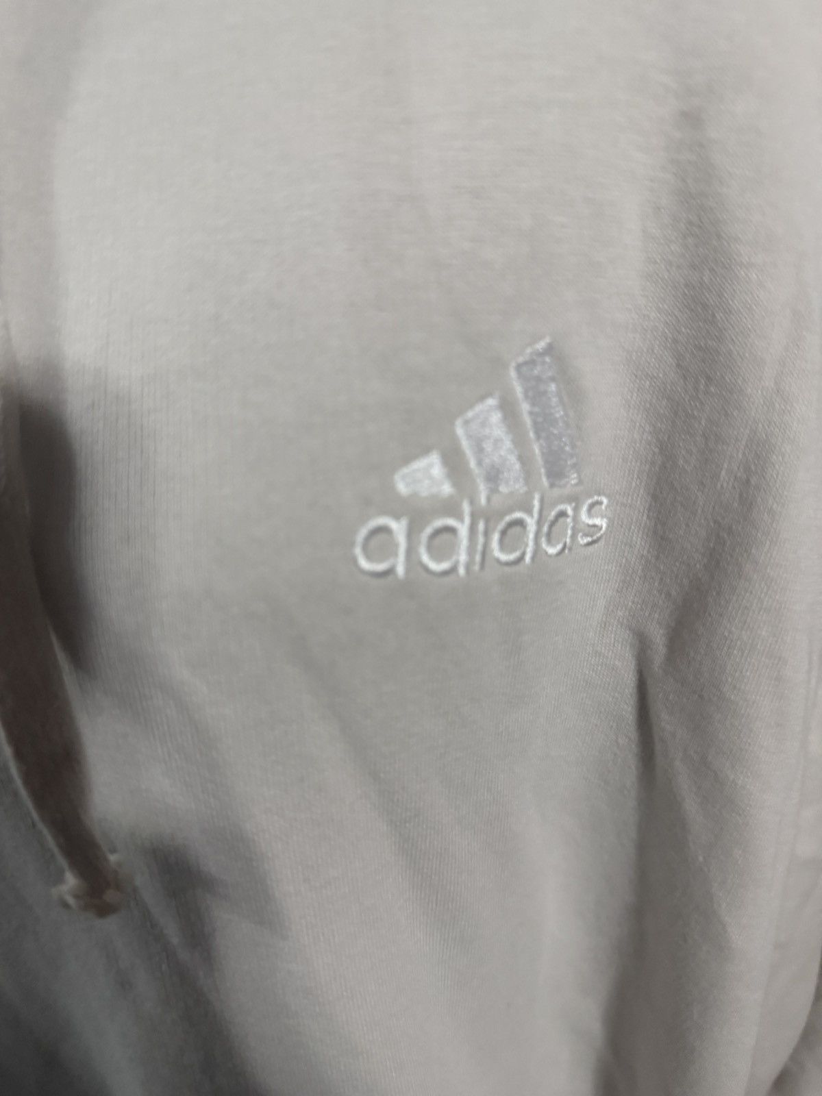 Adidas Adidas Men’s Off White Hooded Sweater Athletic Size XL. Size US XL / EU 56 / 4 - 2 Thumbnail