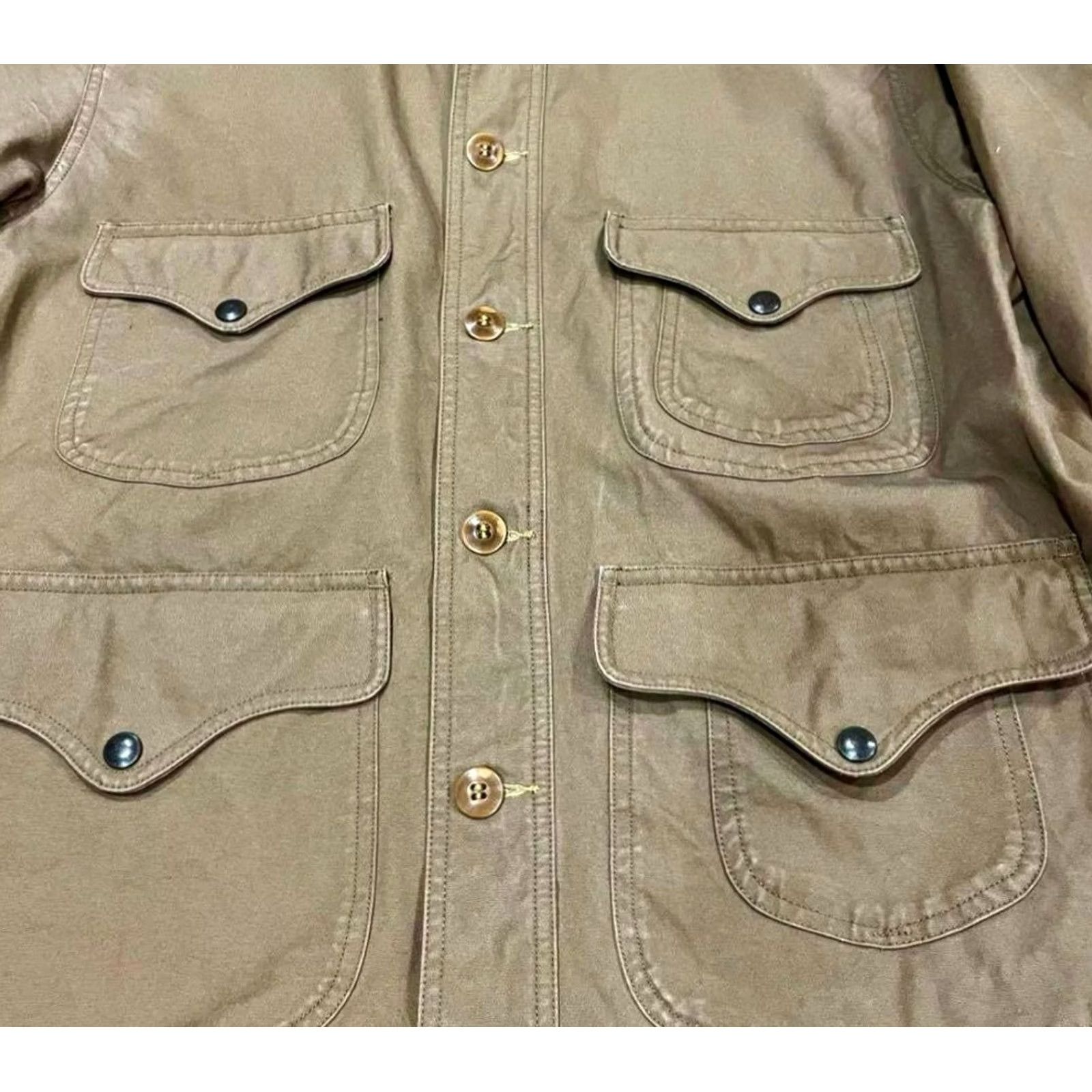 Ralph Lauren RRL Ralph Lauren Men's Sandoval Jacket Hunting Jacket Size L Brown Solid USED Jacket Size US L / EU 52-54 / 3 - 4 Thumbnail