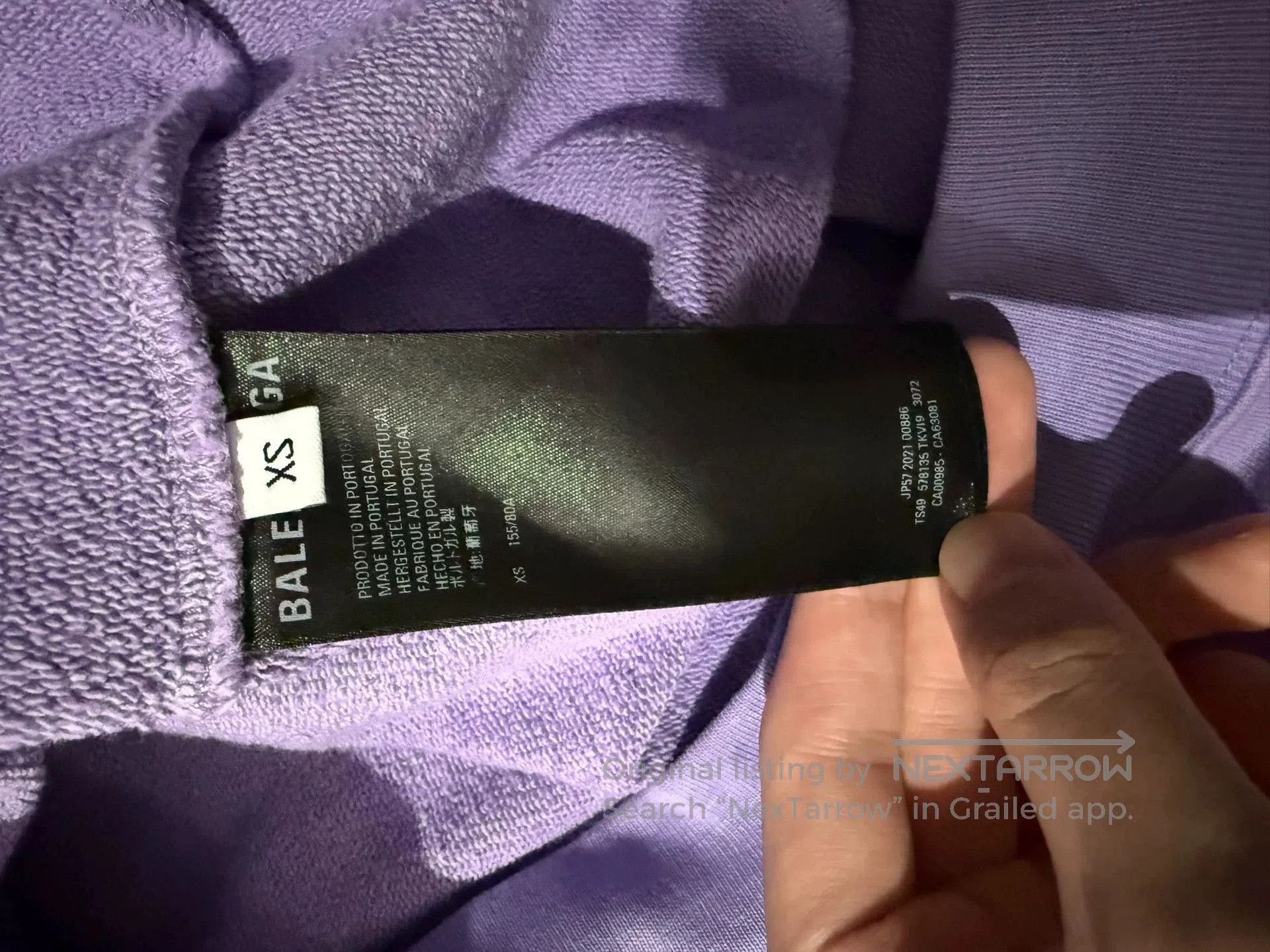 Balenciaga Balenciaga Purple Coke Embroidery Sweatshirt XS. Size US XS / EU 42 / 0 - 4 Thumbnail