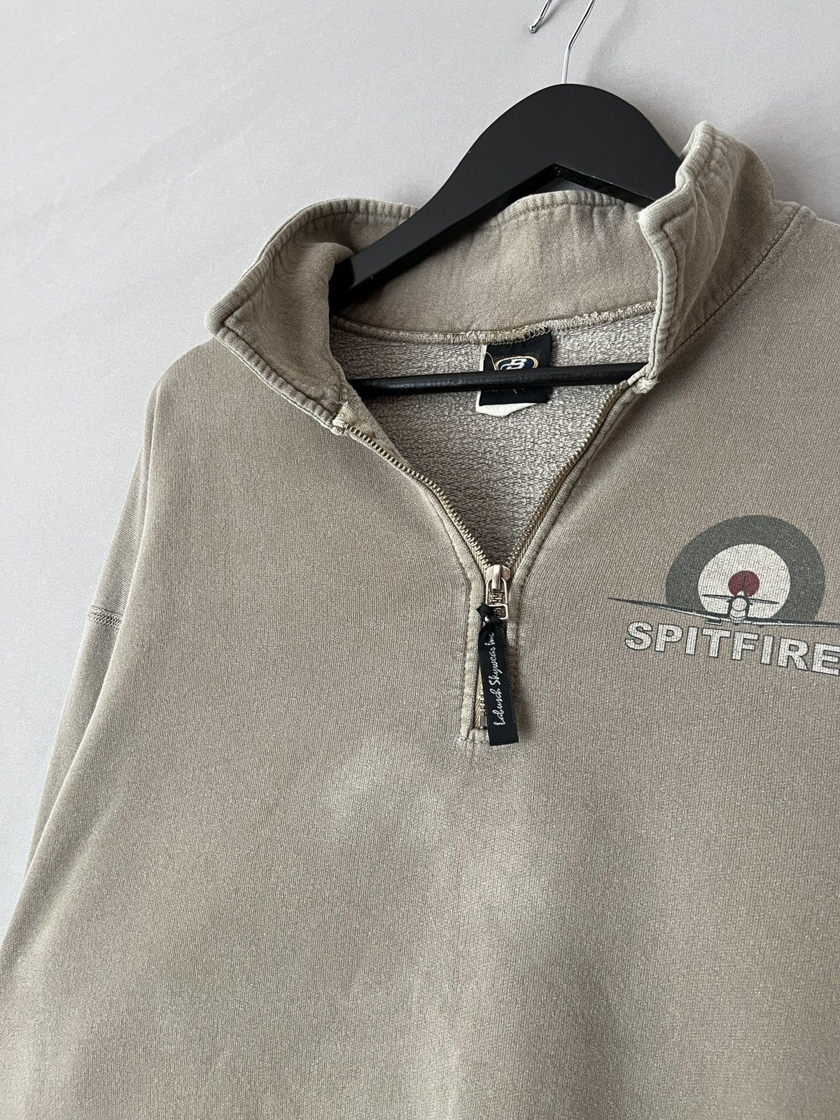 Spitfire Labusch Skywear Inc. Spitfire Vintage Faded Zip Pullover Size US XXL / EU 58 / 5 - 4 Thumbnail