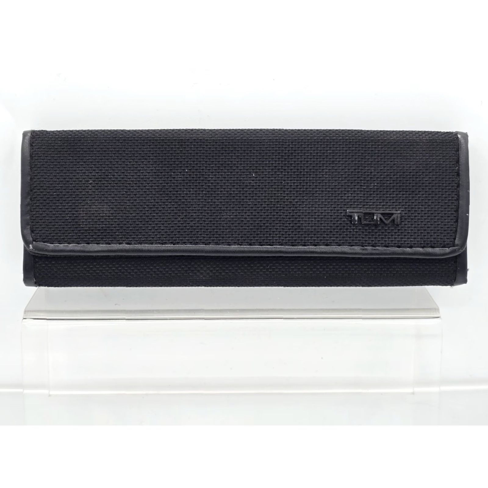 Tumi Tumi Glasses Case - Unisex Nylon Triangle Fold Up - Black - 2000s Vintage? Size ONE SIZE - 3 Thumbnail