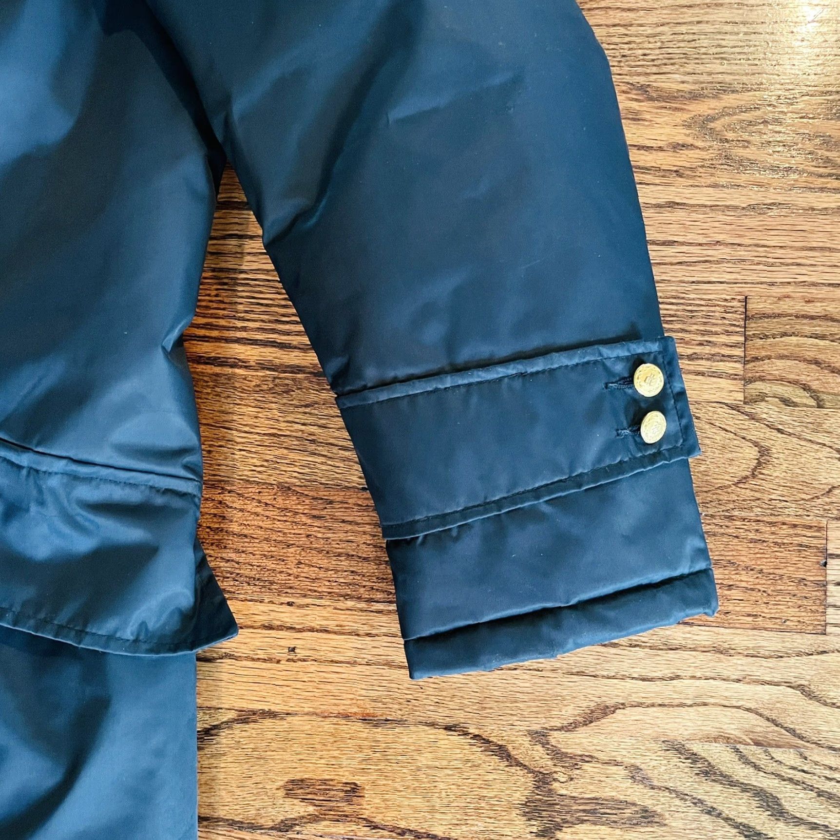 Vintage VINTAGE Blauer Nylolite Police Navy Blue Coat Jacket Gold Buttons Mens Sz 42R Size US XS / EU 42 / 0 - 6 Thumbnail