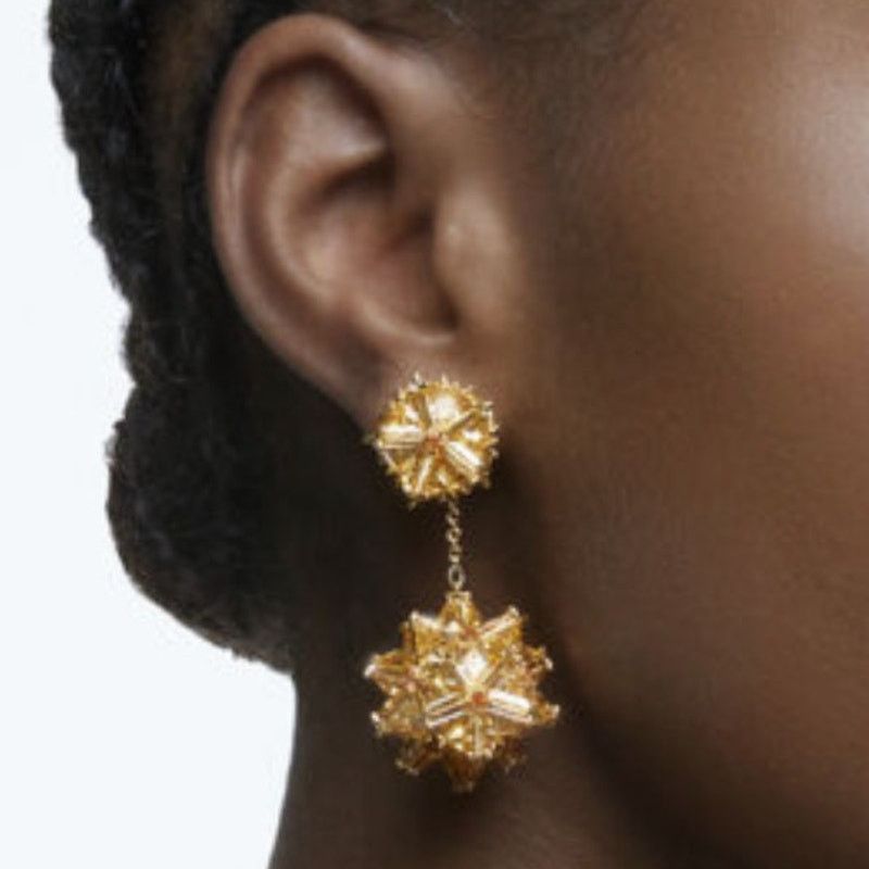 Swarovski Swarovski Curiosa drop earrings three-dimensional Geometric Size ONE SIZE - 4 Thumbnail