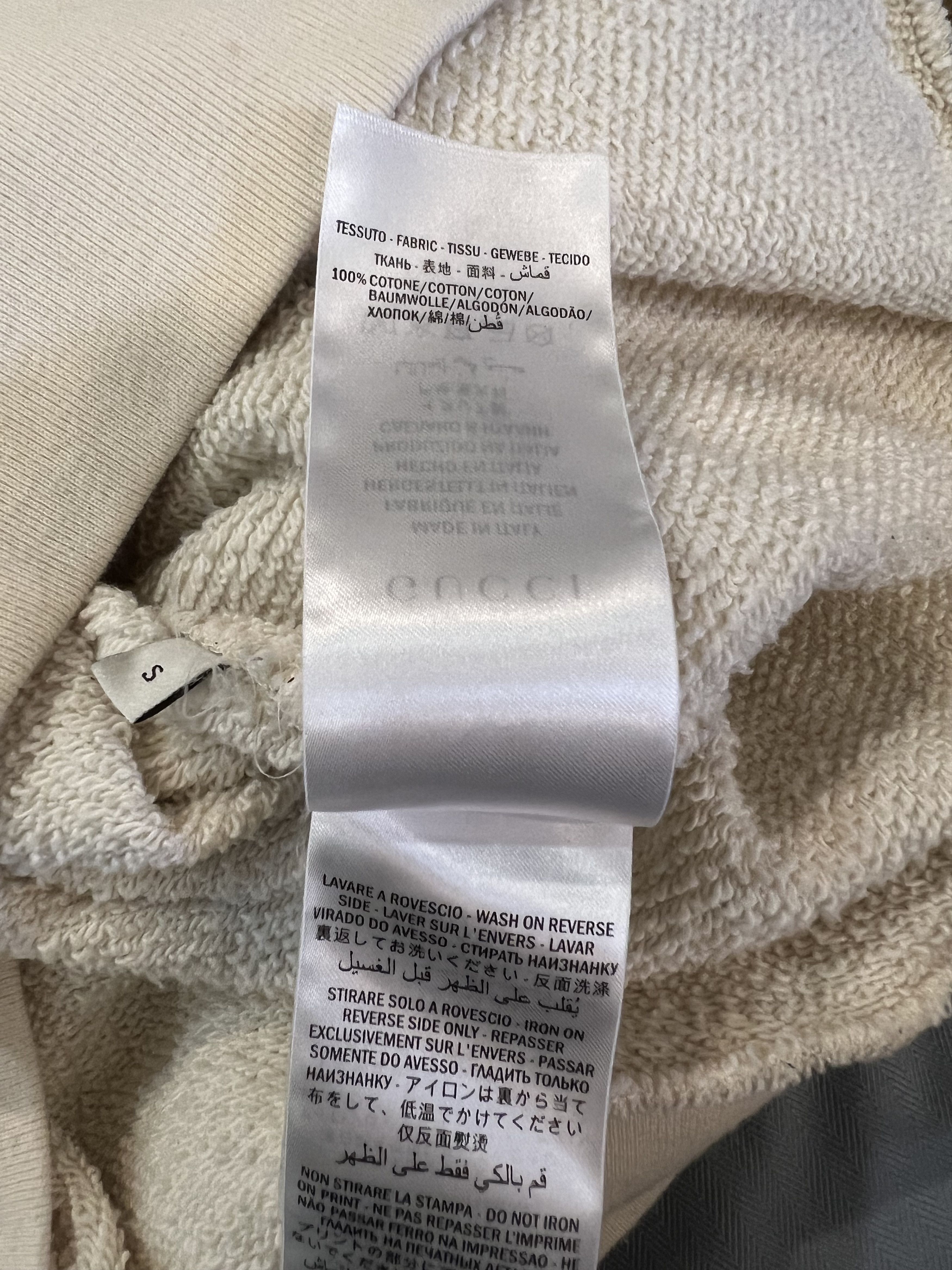 Gucci Stamp Cotton Sweatshirt Size US S / EU 44-46 / 1 - 7 Thumbnail