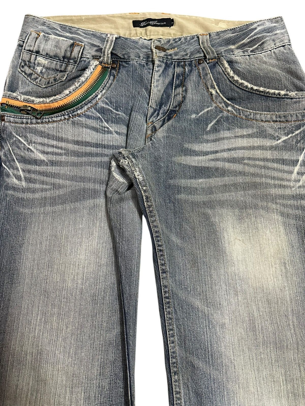 Evisu Vintage Japanese Brand Blue Faded Wash Style Baggy Jeans Size US 33 - 4 Thumbnail
