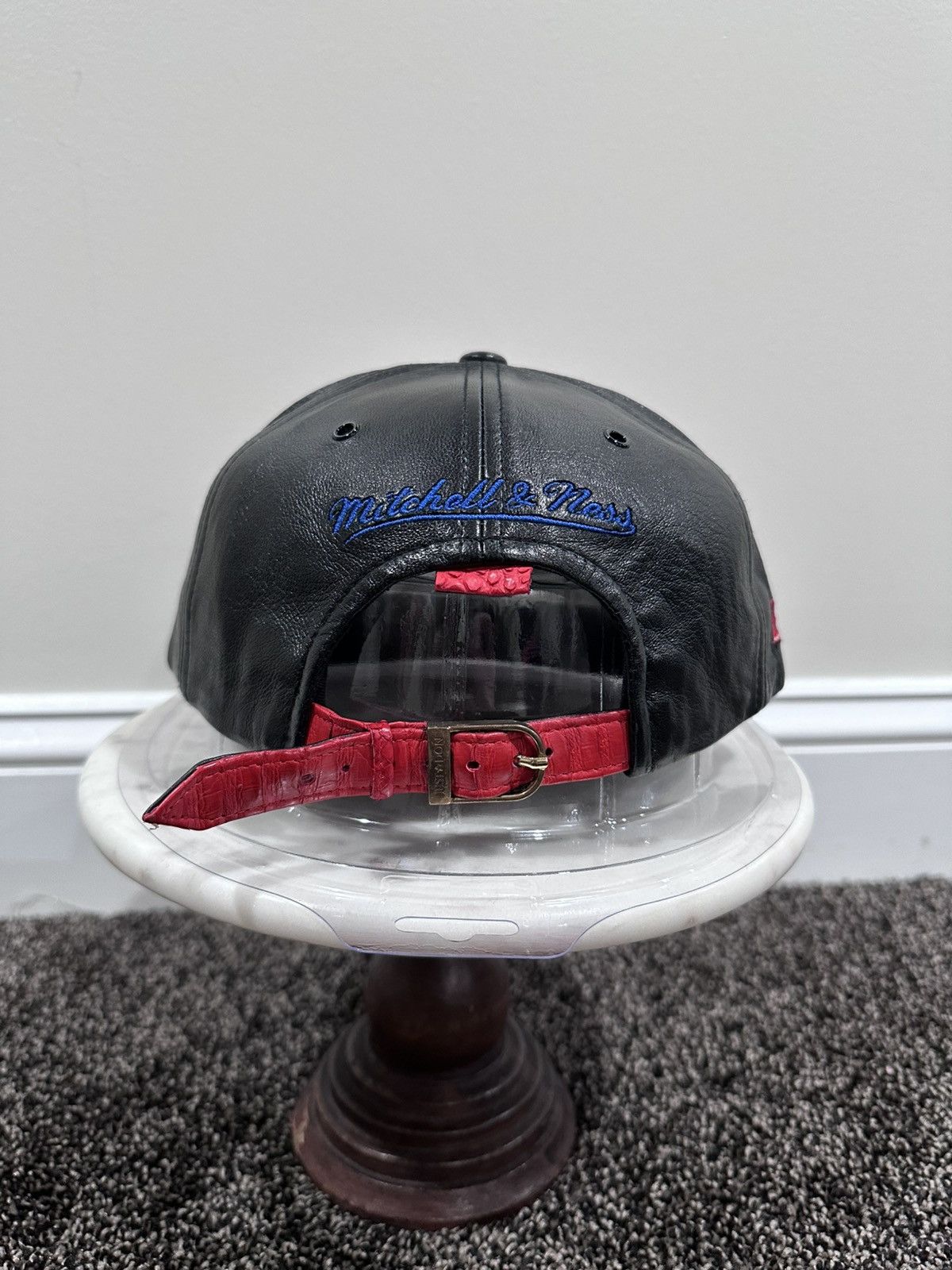 Just Don Just Don x Mitchell & Ness NBA Baltimore Bullets Leather Hat Size ONE SIZE - 3 Thumbnail