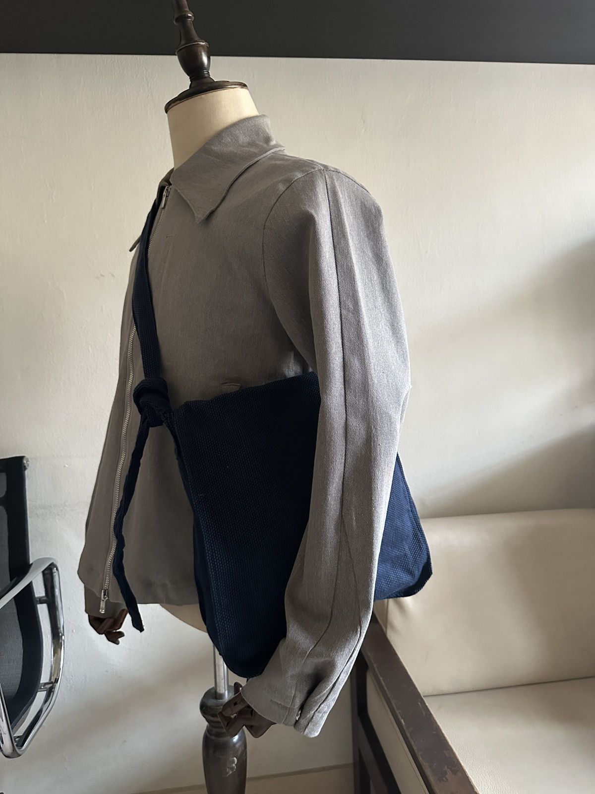 Japanese Brand 1990s Japanese Indigo Zudabukuro Kendo Sling Bag Size ONE SIZE - 10 Thumbnail