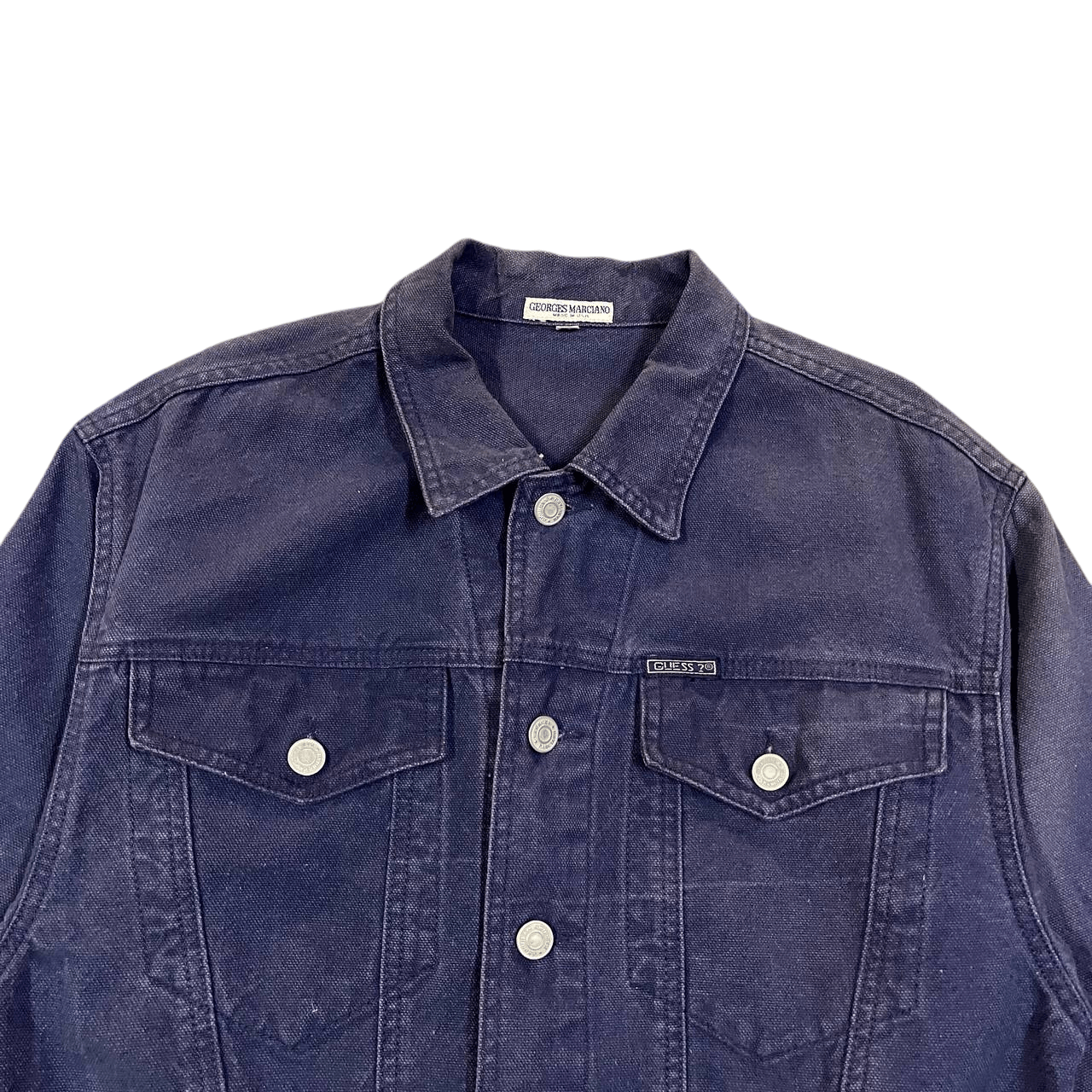 Georges Marciano Vintage Georges Marciano Guess Trucker Jacket Size US S / EU 44-46 / 1 - 2 Thumbnail