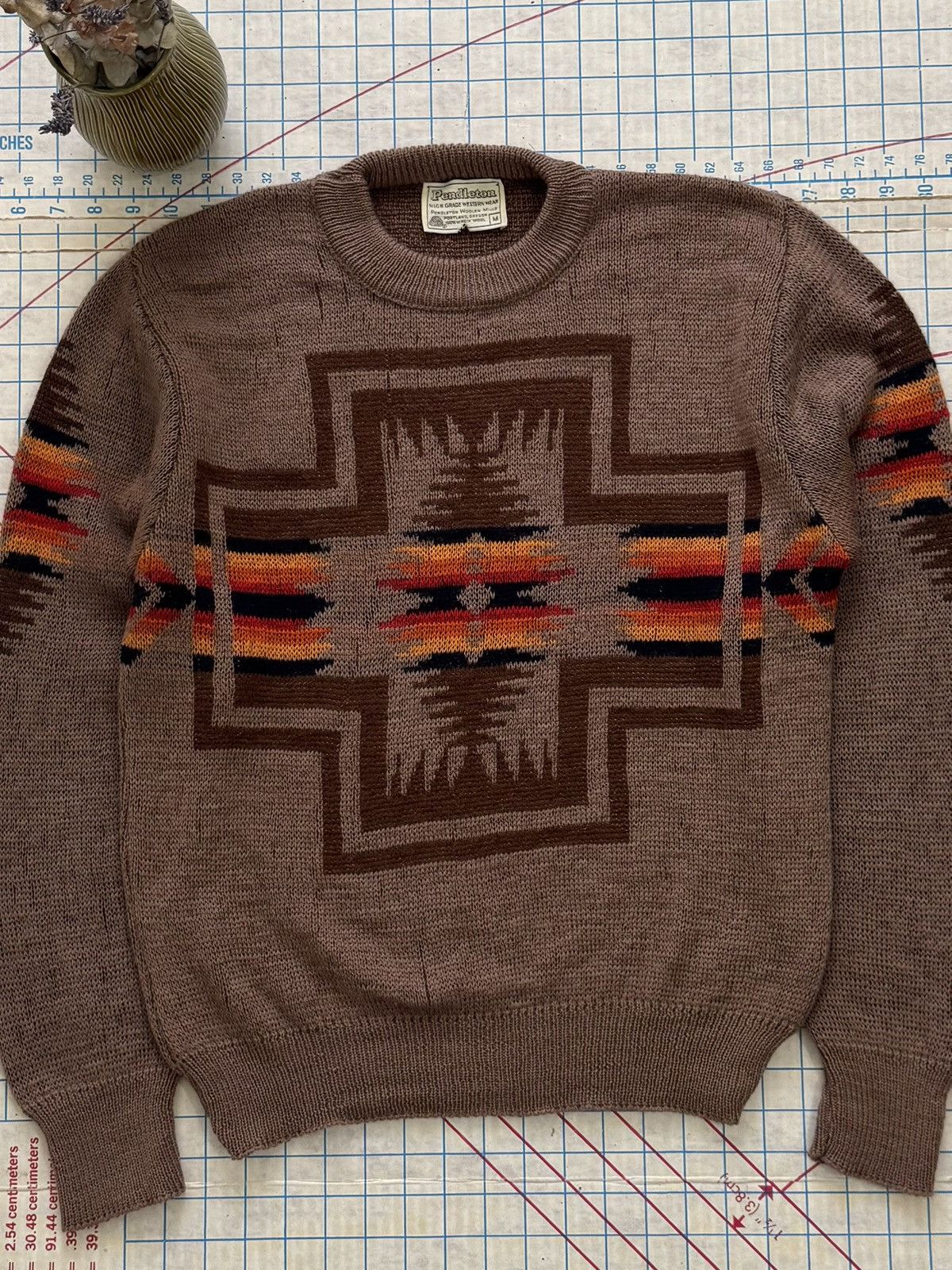 Pendleton Vintage 70’s Pendleton Knit Sweater Chief Joseph Pattern Size US M / EU 48-50 / 2 - 3 Thumbnail