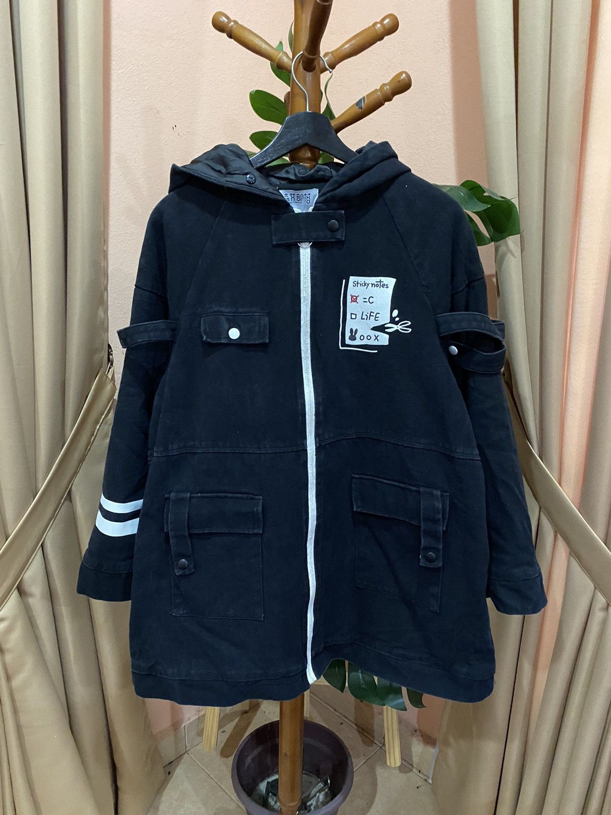 If Six Was Nine SEN NVBULUO BLACK GOTHIC HOOD JACKET UNIQUE STREETWEAR STYLE Size US M / EU 48-50 / 2 - 1 Thumbnail