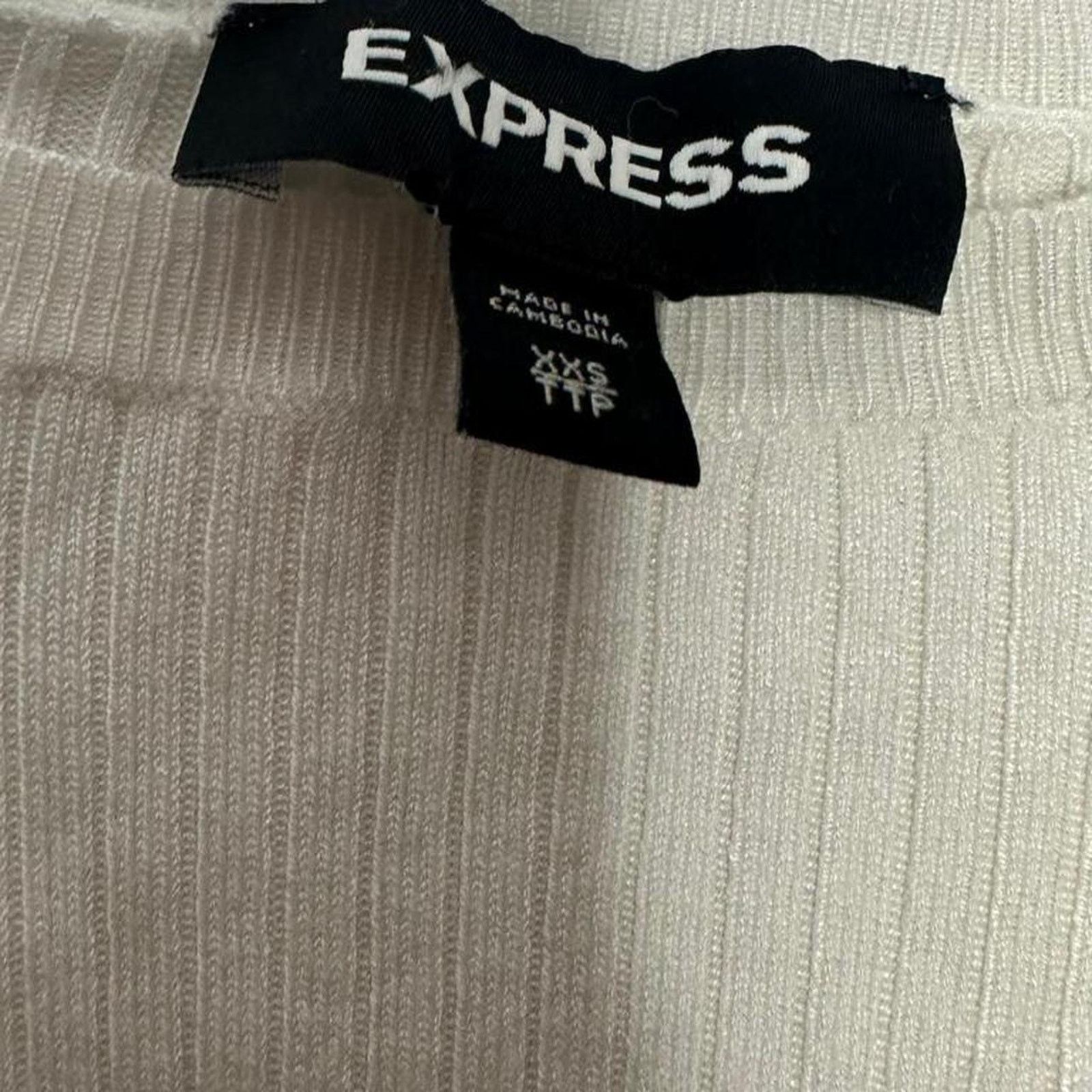 Express Express Y2K Supper Fitted XXS 3/4 Sleeve Top Business Casual Size XXS / US 00 / IT 34 - 4 Thumbnail