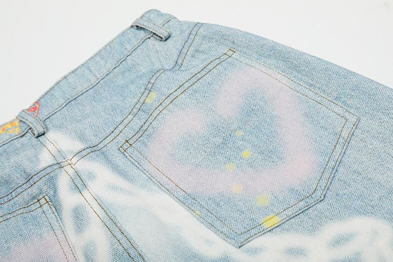 Vintage Men's American Retro Street Graffiti Jeans Size US 32 / EU 48 - 6 Thumbnail