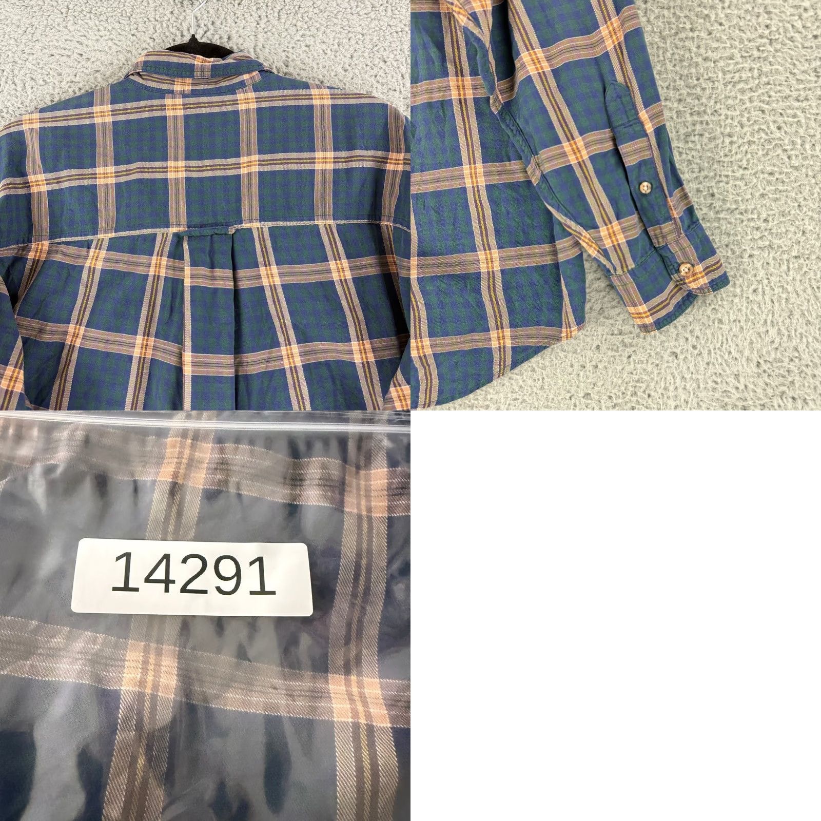 Eddie Bauer VINTAGE Eddie Bauer Button-Down Shirt Mens M Blue Plaid Long Sleeve Cotton Size US M / EU 48-50 / 2 - 9 Thumbnail