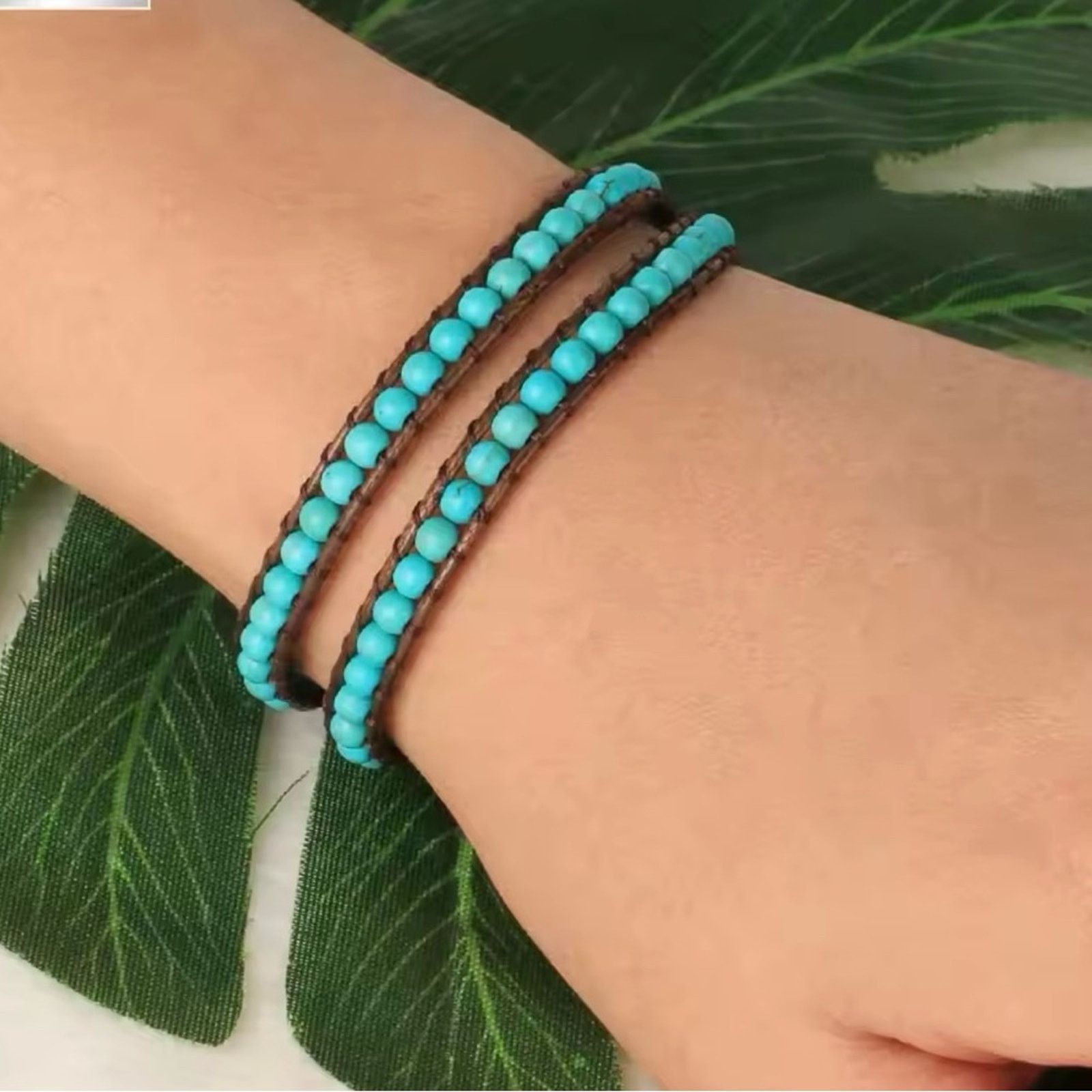 Other Turquoise Bohemian Braided Bracelet Size ONE SIZE - 2 Thumbnail