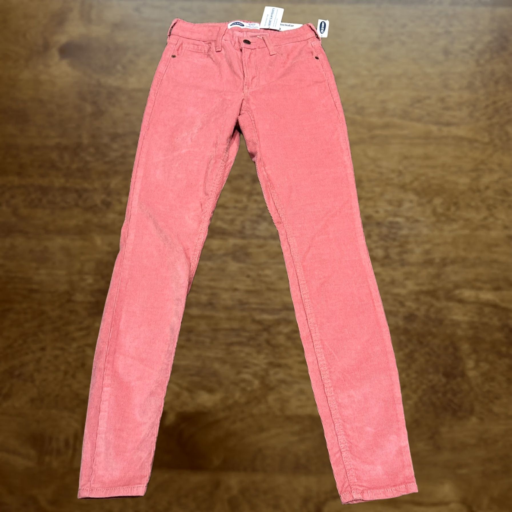 Old Navy Old Navy Pants Womens 0 Pink NWT Corduroy Women Skinny Rockstar High Rise B26 Size 25" / US 0 / IT 36 - 1 Thumbnail