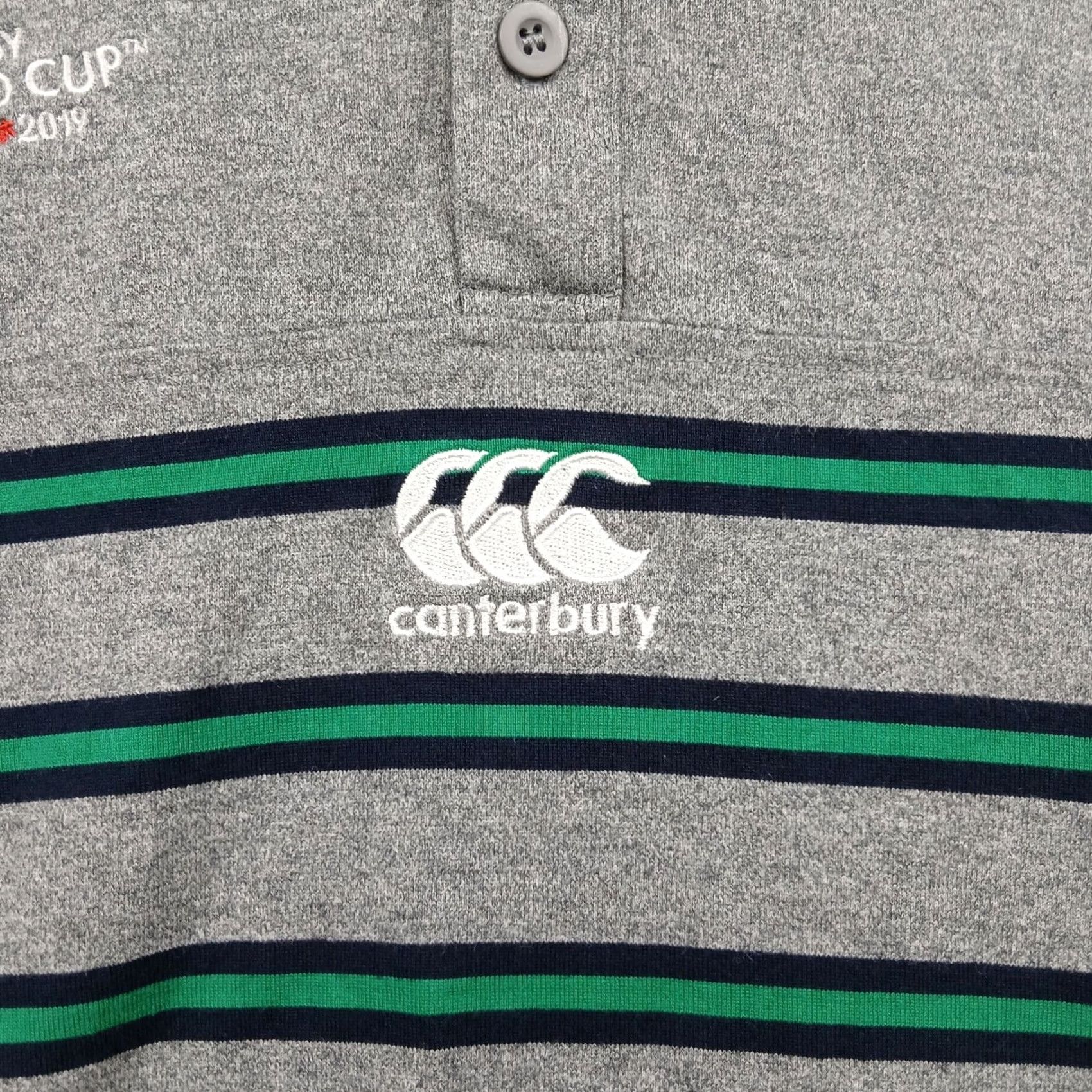 Vintage Canterbury IRFU Ireland Rugby World Cup 2019 Polo Shirt XL Gray Mens Size US XL / EU 56 / 4 - 4 Thumbnail