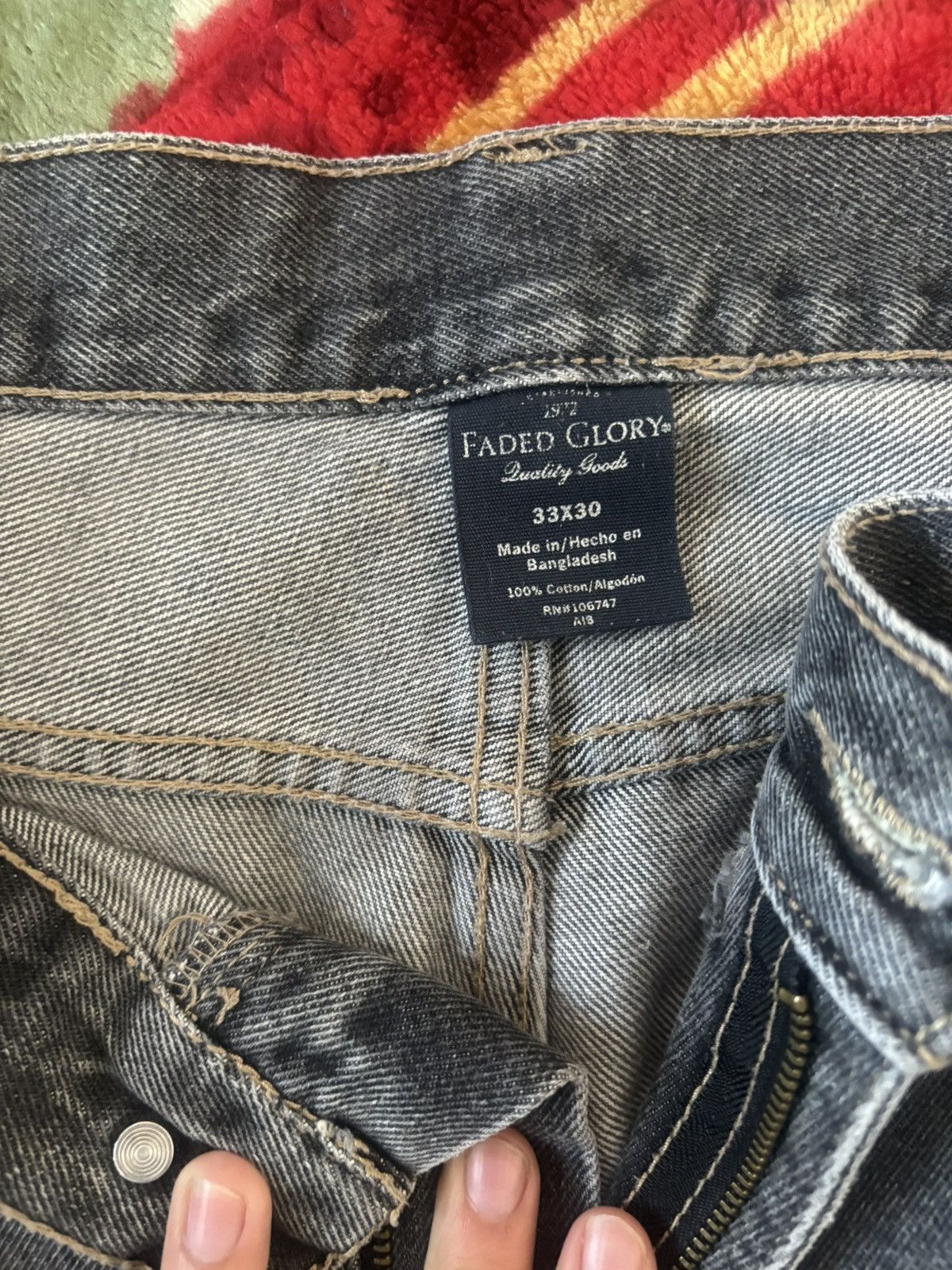Faded Glory × Vintage Vintage Faded Glory Denim Size US 33 - 2 Thumbnail