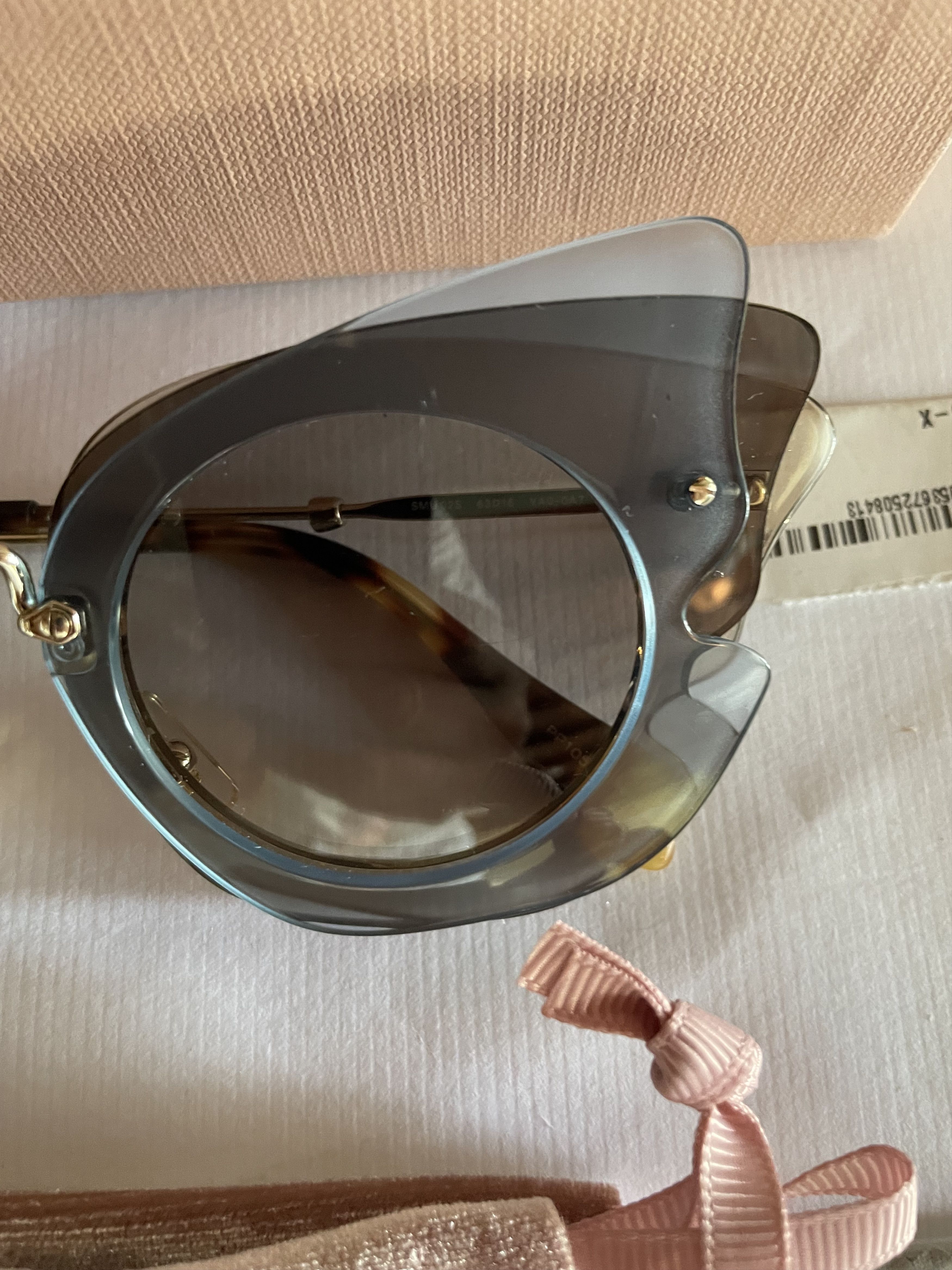 Miu Miu Miu Miu SMU O2S VA0-0A7 Womens Sunglasses MU02SS Size ONE SIZE - 5 Thumbnail