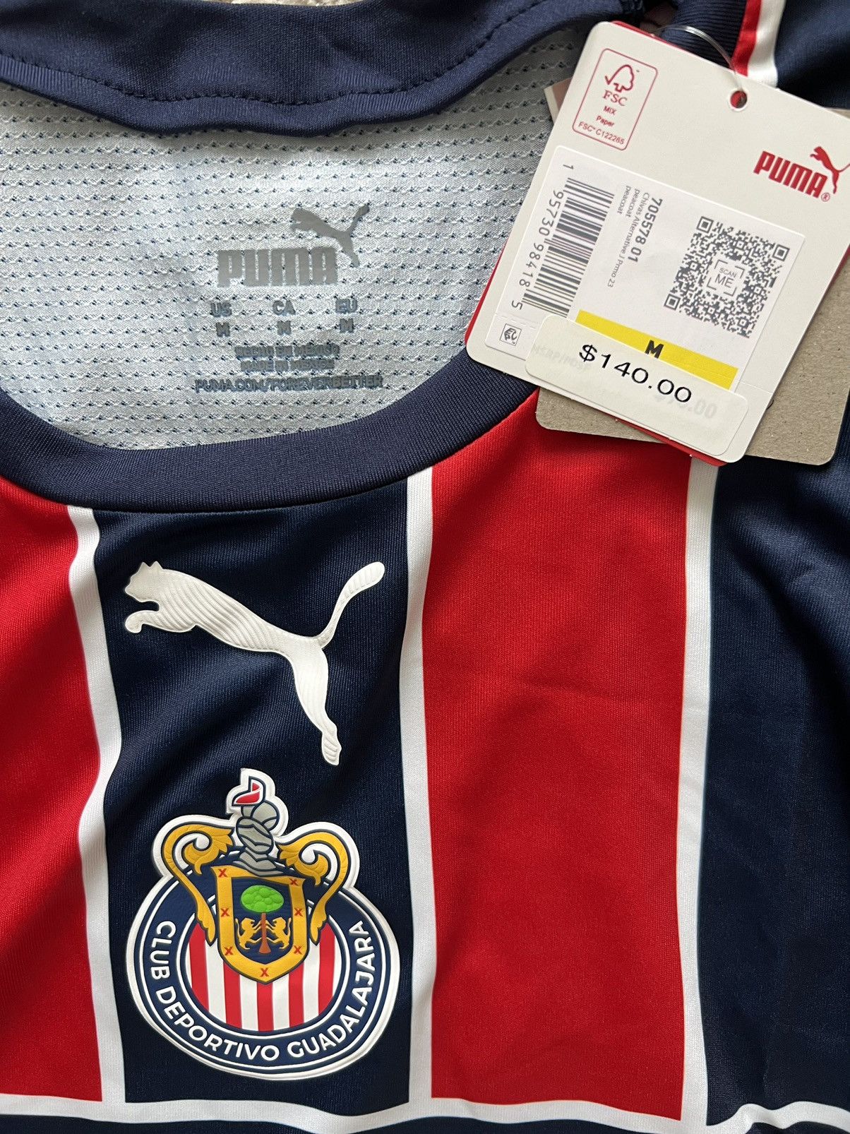 Puma Puma Authentic Chivas Guadalajara 3rd Alternative 22 Jersey Size US M / EU 48-50 / 2 - 8 Thumbnail