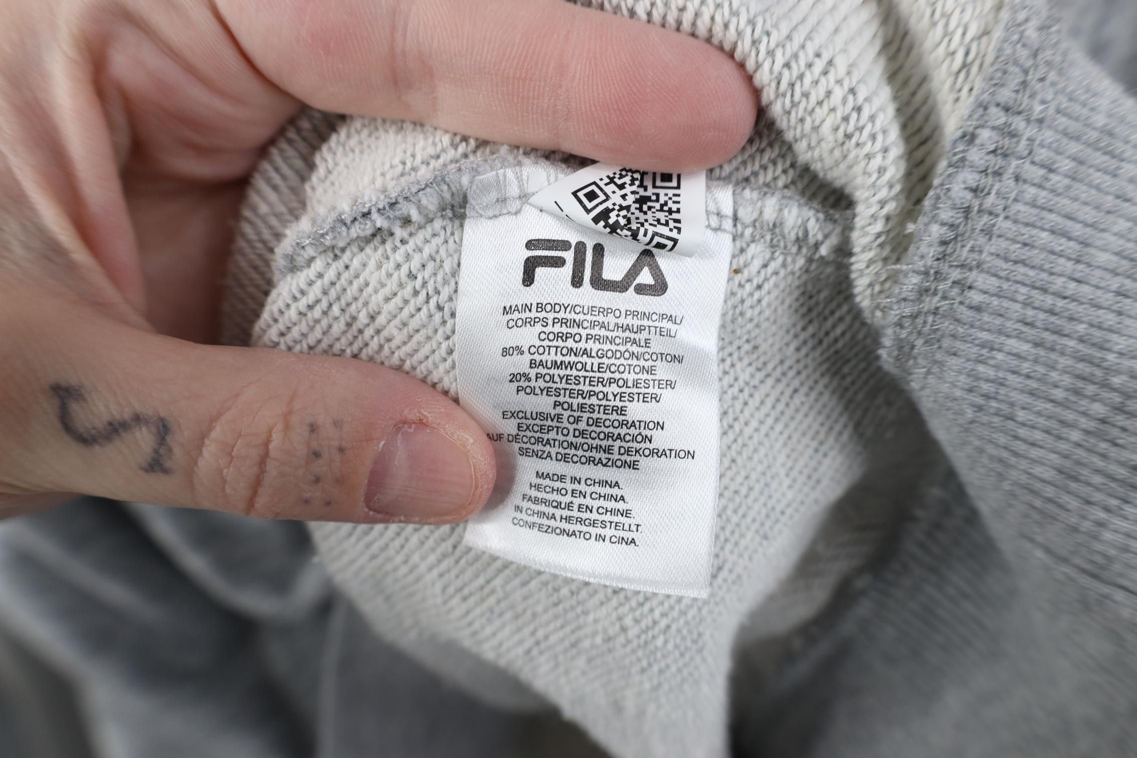 Fila Vintage Y2K FILA Terry Crewneck Sweatshirt Heather Gray Size XL / US 12-14 / IT 48-50 - 9 Thumbnail