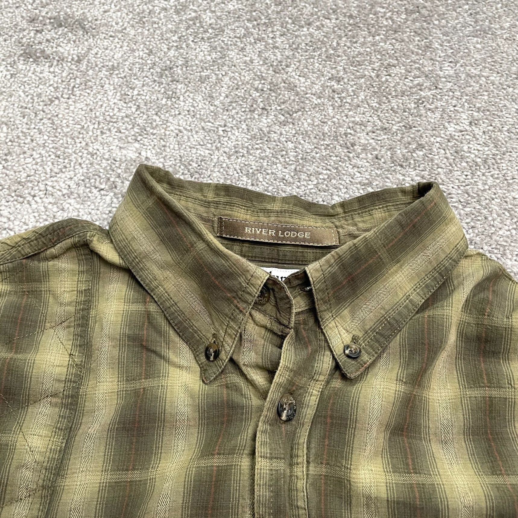 Vintage VINTAGE Columbia River Lodge Shirt Mens L Green Plaid Long Sleeve Size US L / EU 52-54 / 3 - 3 Thumbnail