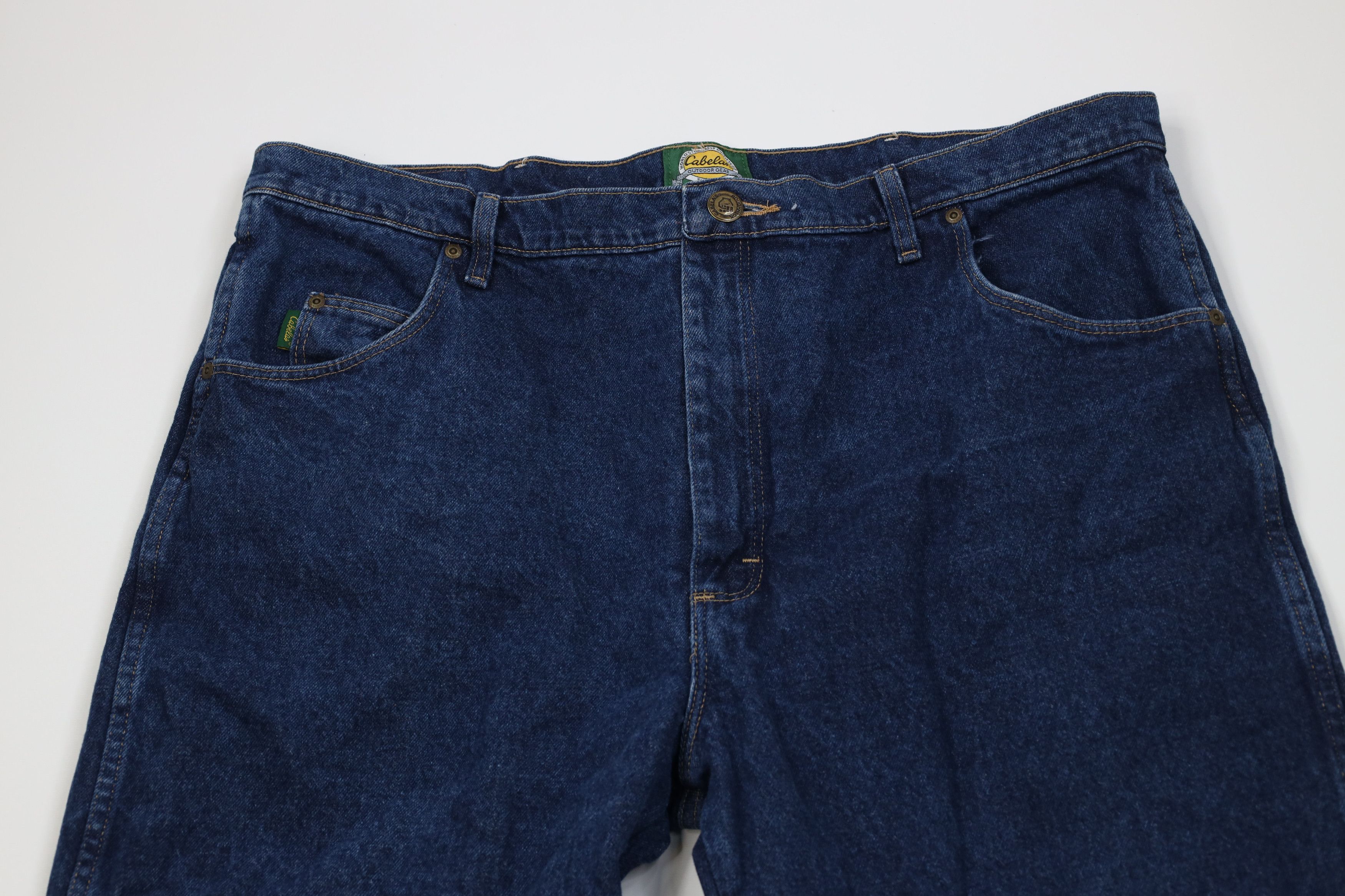 Cabelas Vintage Y2K Cabelas Heavyweight Flannel Lined Wide Leg Jeans Size US 42 / EU 58 - 3 Thumbnail