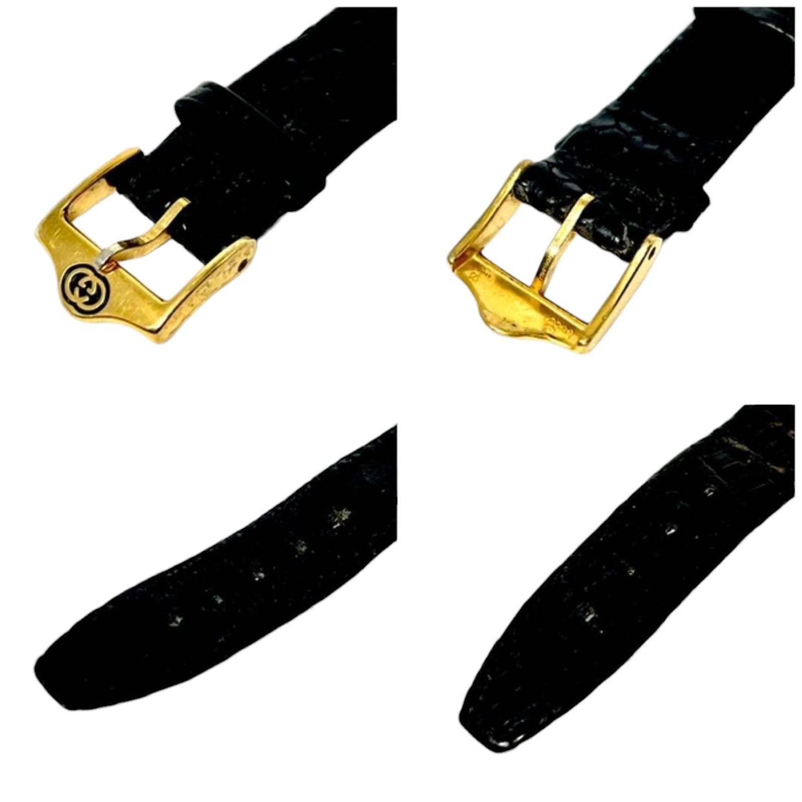 Gucci Gucci - Classic Mens Gold Tone Roman Numeral Watch Size ONE SIZE - 7 Thumbnail