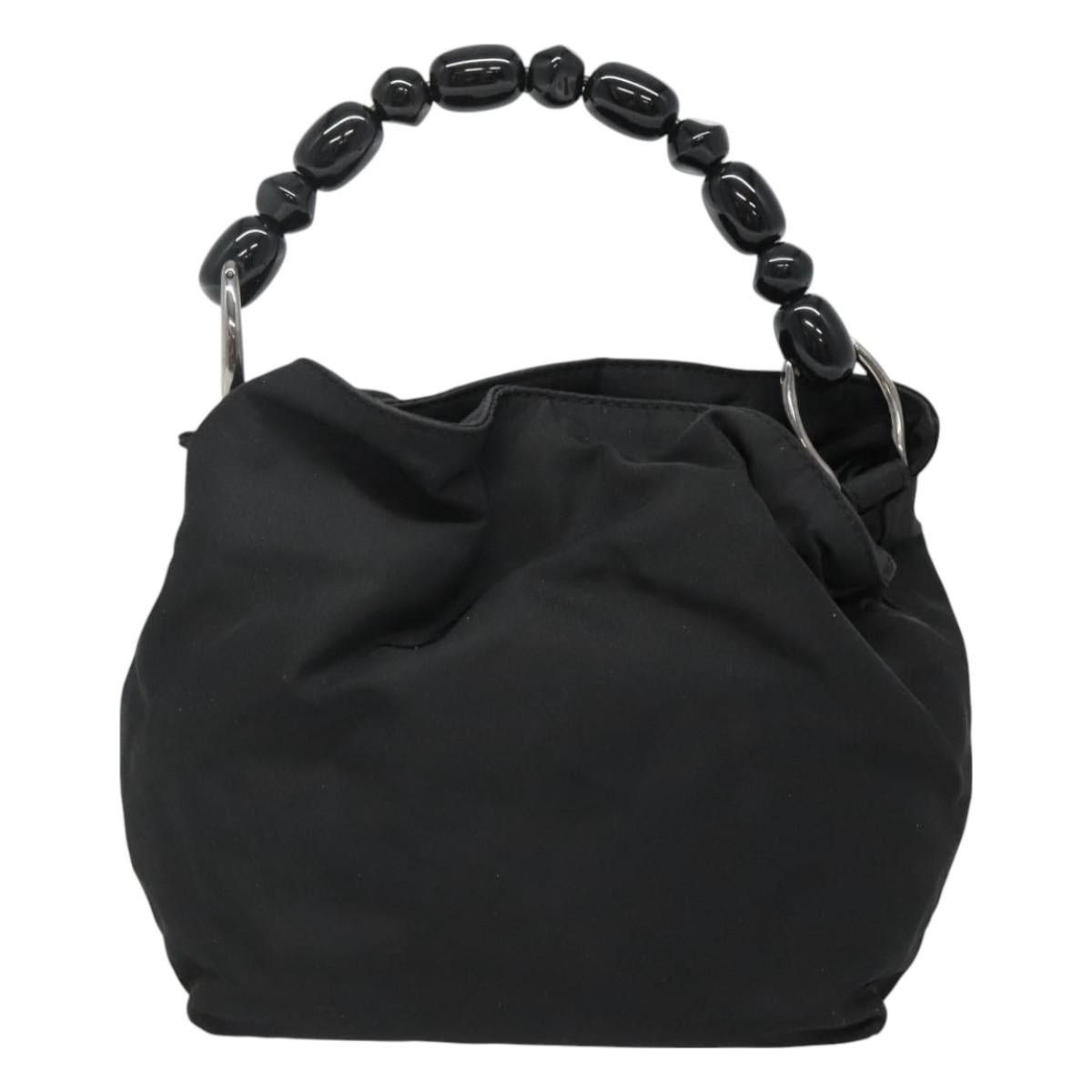 Dior DIOR Maris Pearl Hand Bag Nylon Black Silver Size ONE SIZE - 3 Thumbnail