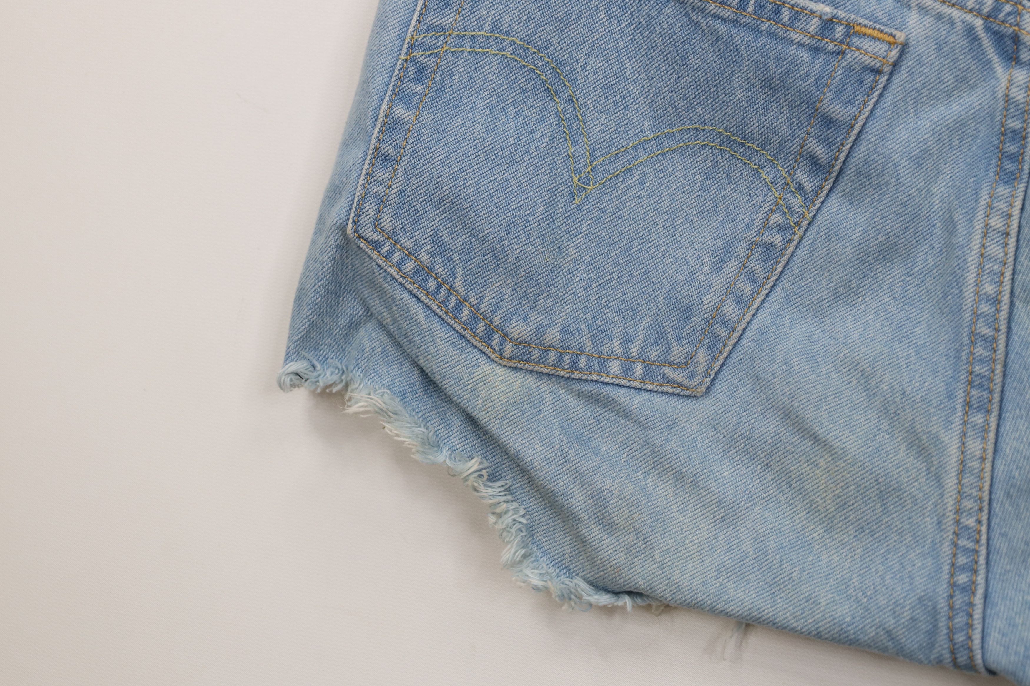 Levi's Vintage Y2K Levis 501xx Original Fit Button Fly Denim Shorts Size 27" / US 4 / IT 40 - 13 Thumbnail
