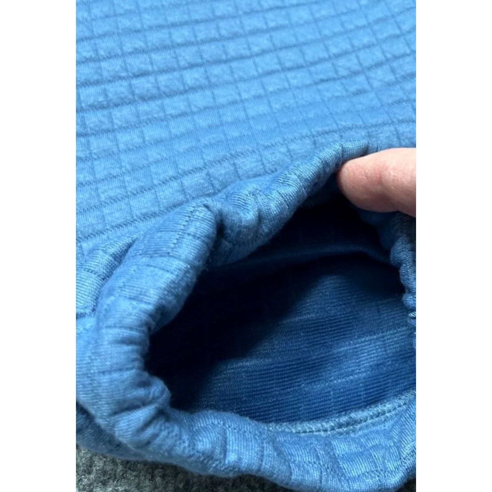 Vintage Rue21 Boyfriend Jogger Pants Womens M Blue Pockets Elastic Waist Quilted New Size 29" - 4 Thumbnail