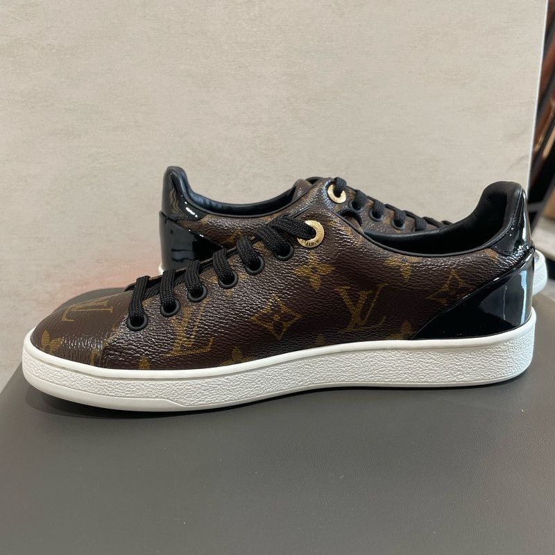 Louis Vuitton Louis Vuitton Frontrow Monogram Low-Top Sneakers -2505 Size US 8 / IT 38 - 4 Thumbnail