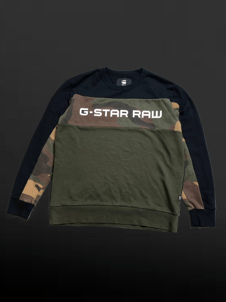 G-Star VINTAGE G-STAR RAW GRAPHIC CREW SWEATER Size US L / EU 52-54 / 3 - 1 Thumbnail