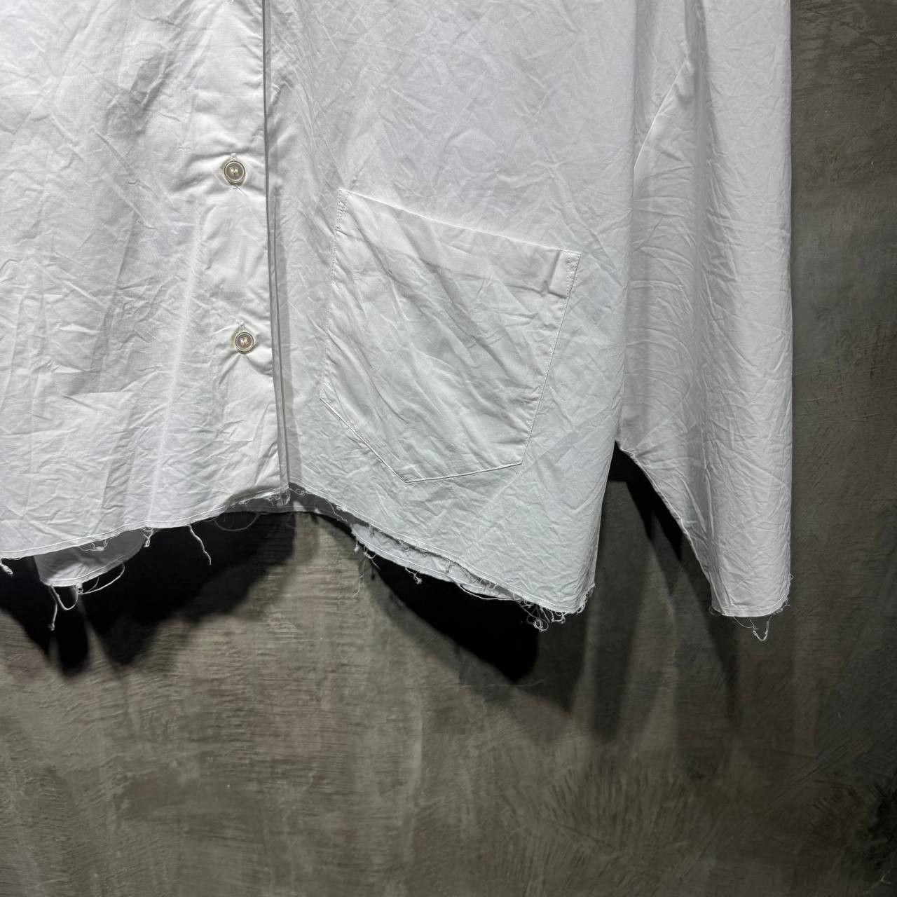Maison Margiela Maison Margiela Spell out MM6 Cropped Button down shirt Size L / US 10 / IT 46 - 8 Thumbnail