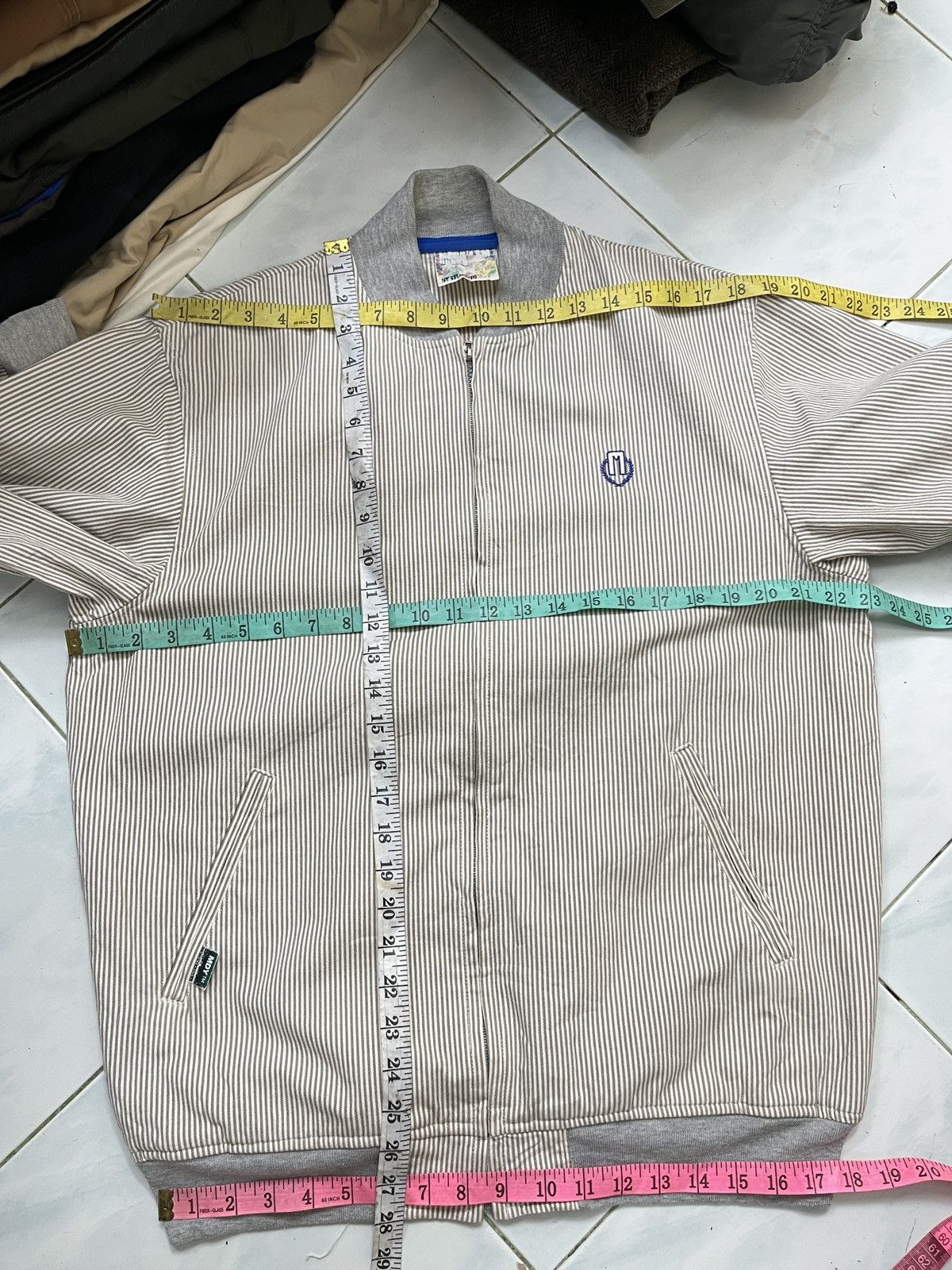 Japanese Brand 🔥🔥🔥ARCHIVE MACKDADDY HIKORY STRIPE BOMBER LIGHT JACKET Size US M / EU 48-50 / 2 - 15 Thumbnail