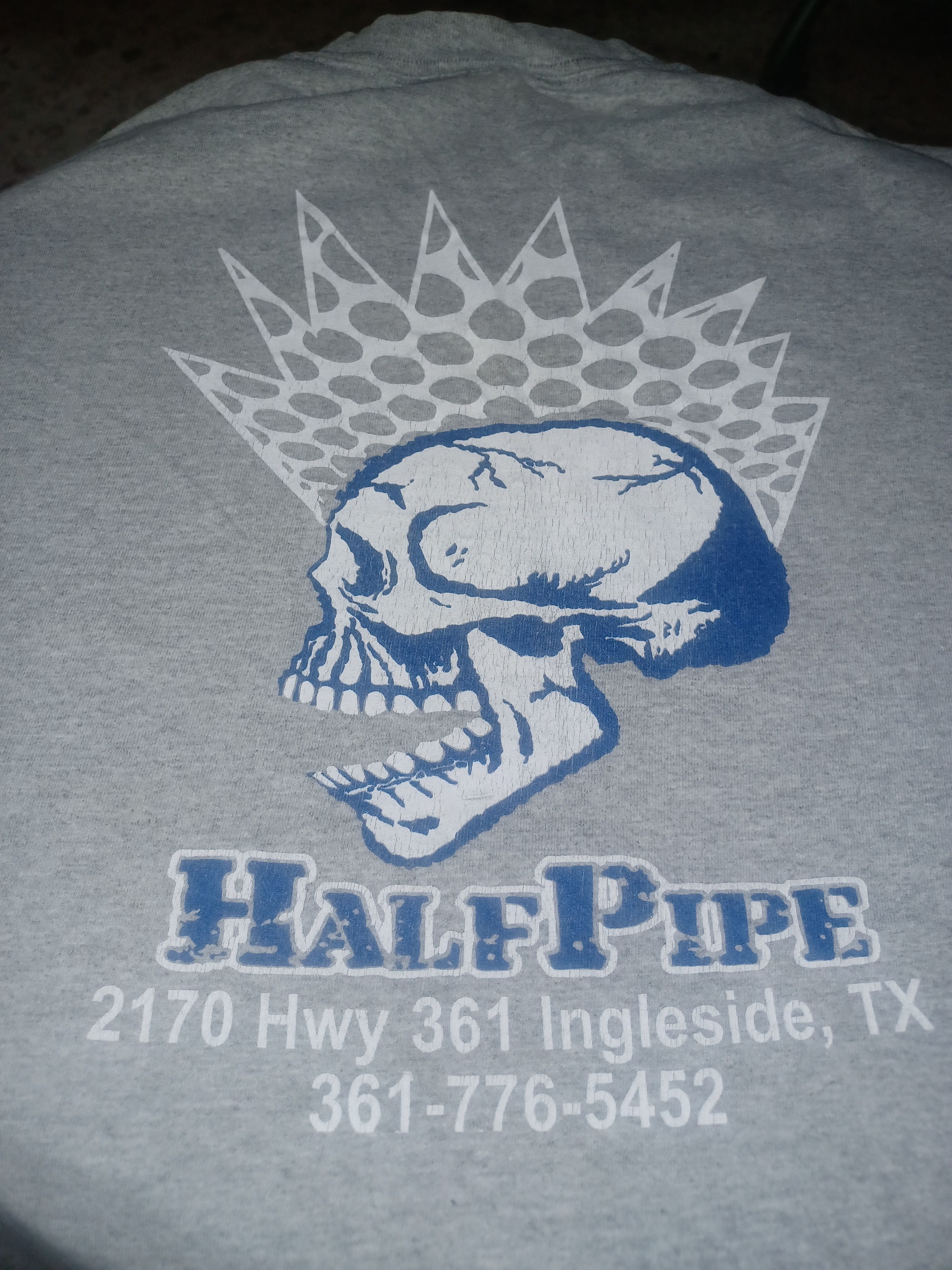 Other Half Pipe Skate & Stuff Tee Medium Gray White Blue Size US M / EU 48-50 / 2 - 1 Thumbnail