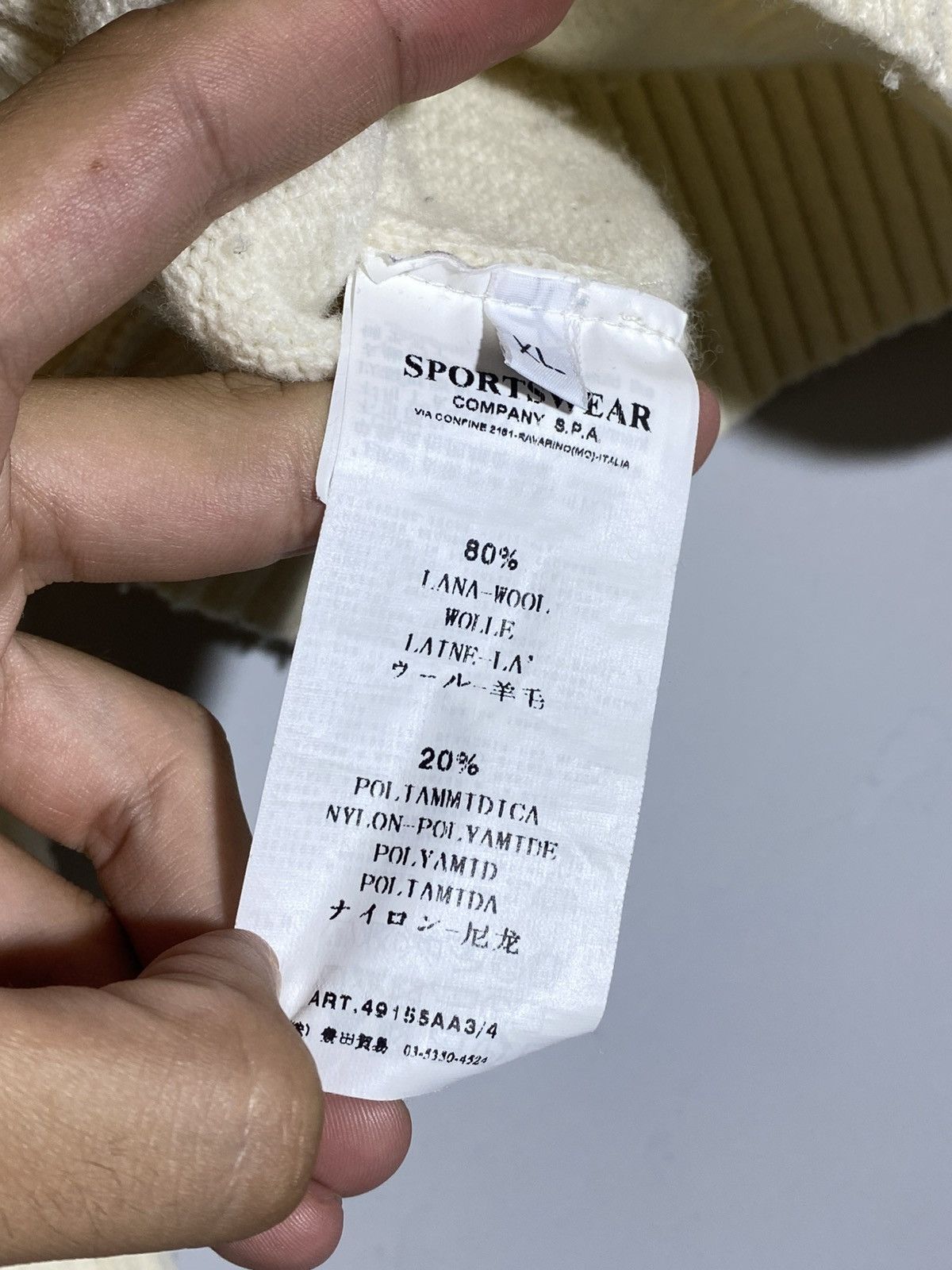 Stone Island Vintage Stone Island Wool Creamy Sweater Rare Item Size US S / EU 44-46 / 1 - 16 Thumbnail