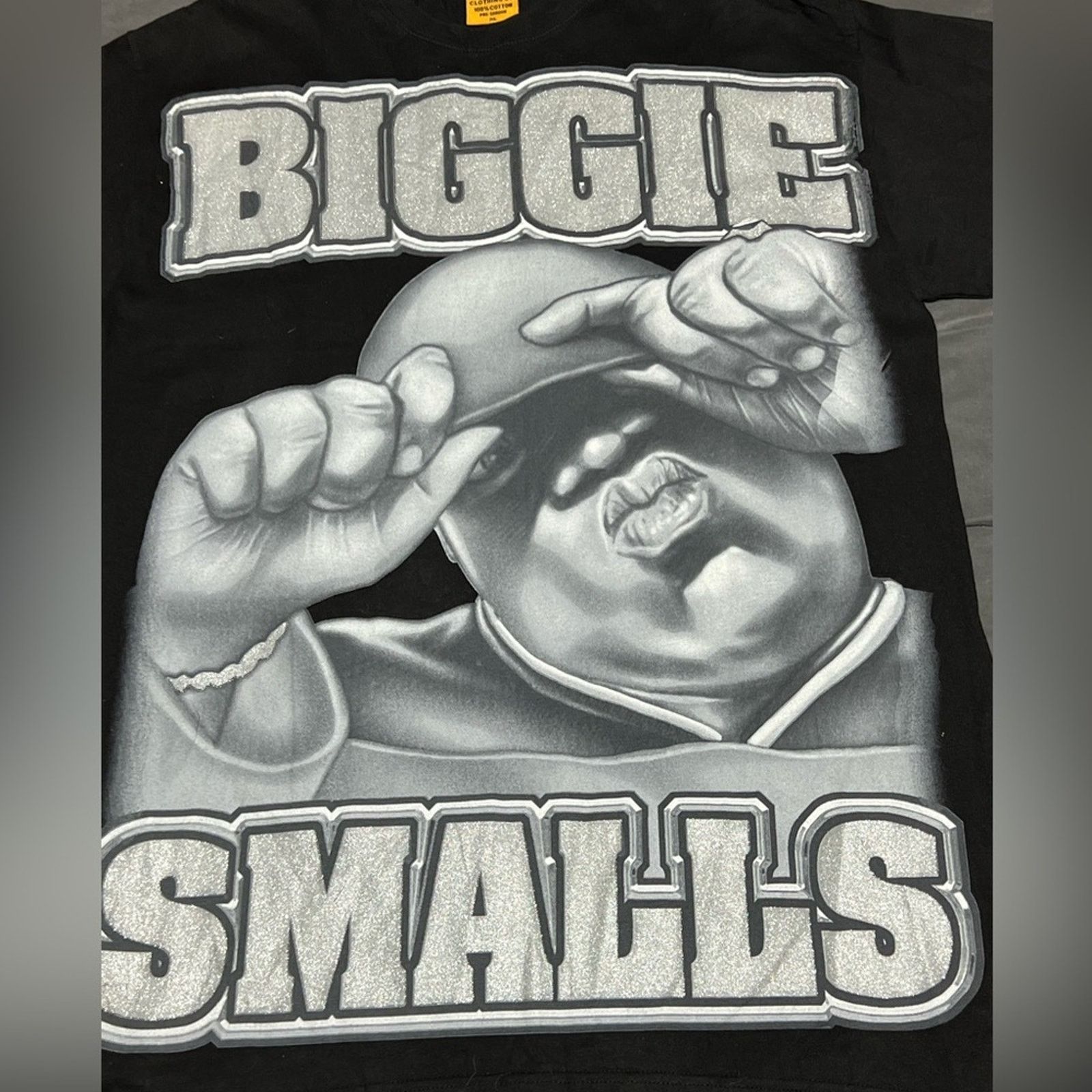 Rap Tees Vintage Biggie Smalls AOP RAP TEE Metallic Mens Shirt XL Size US XL / EU 56 / 4 - 6 Thumbnail