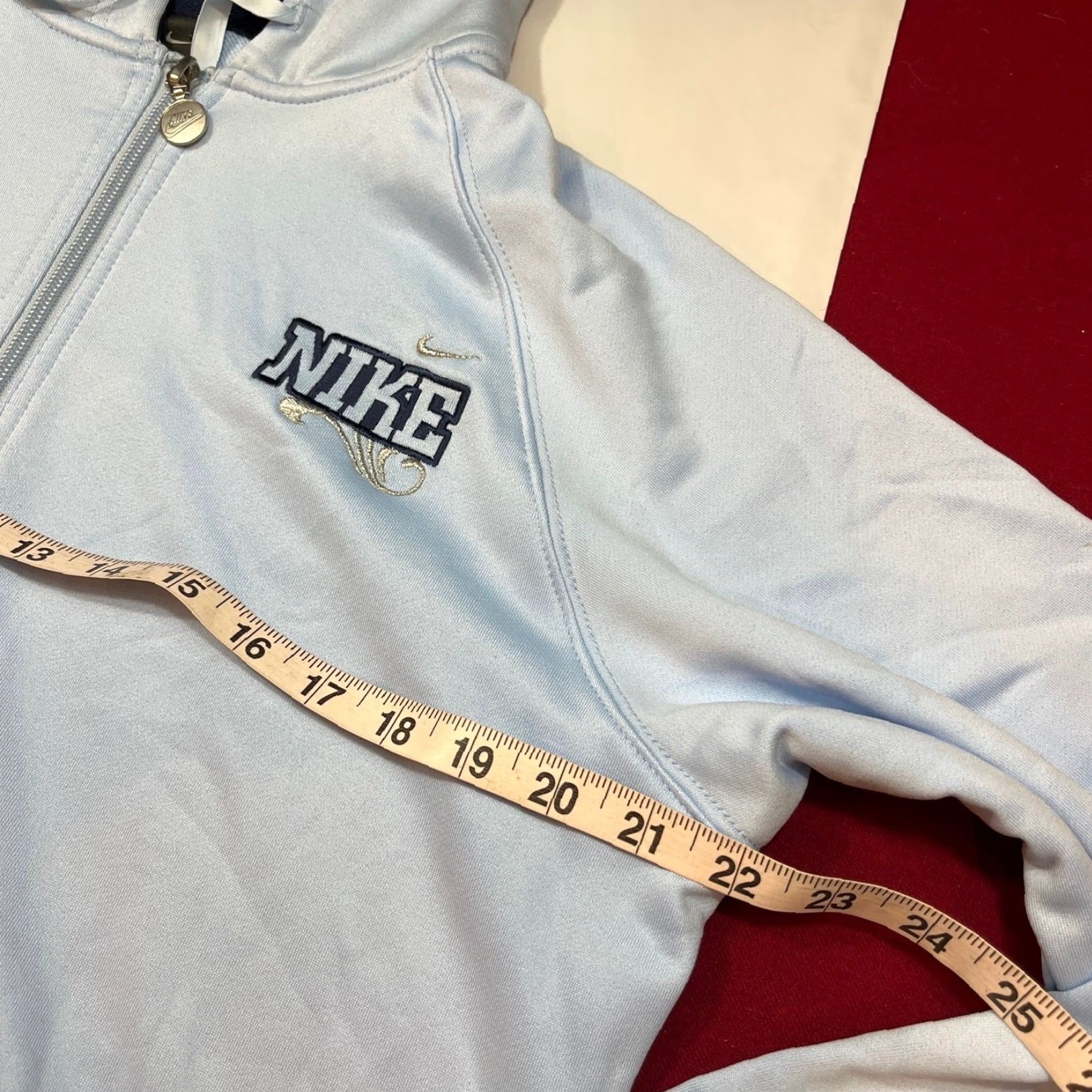 Nike Nike Dri Fit hoodie Jacket Womens LRG zip UP sweatshirt blue Nike Dri Fit athletic jacket Size L / US 10 / IT 46 - 7 Thumbnail