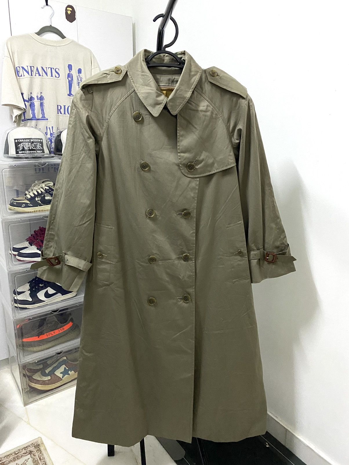 Burberry Vintage Burberrys Nova Check Trench Coat Size L / US 10 / IT 46 - 1 Thumbnail