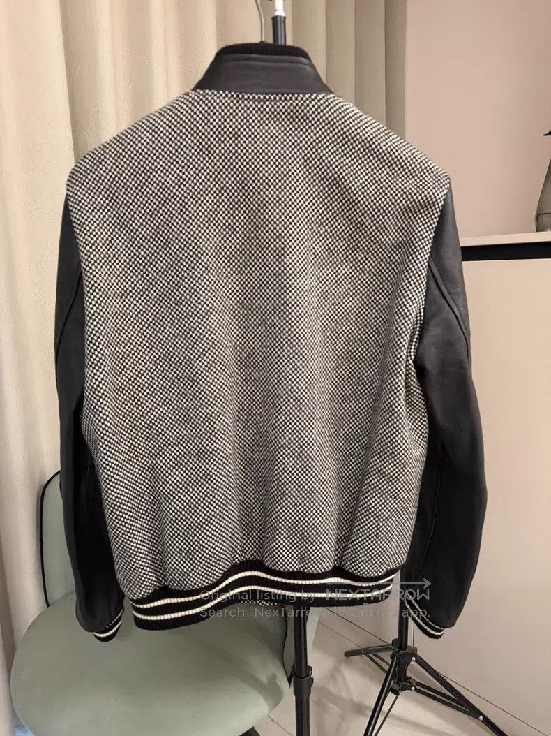 Saint Laurent Paris Saint Laurent Paris Wool and Leather Sleeve Teddy Baseball Size US S / EU 44-46 / 1 - 3 Thumbnail
